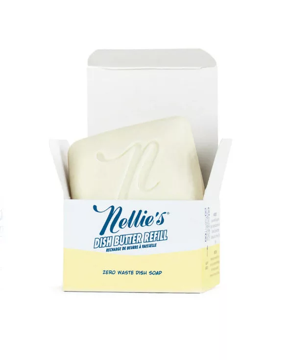 REFILL Nellie's Solid Dish Butter Soap White
