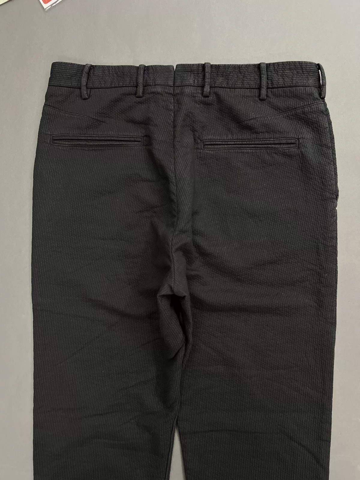 Designer Casual Pants Designer × Rag & Bone Tailored Rare Rag & Bone FULLY Boro Stitched Dress Pants Black Luxury