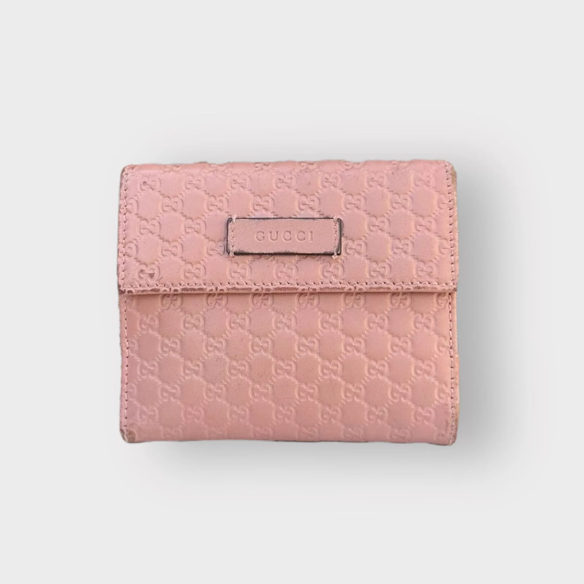 Gucci Wallets Gucci Wallet Pink Guccissima Leather Monogram