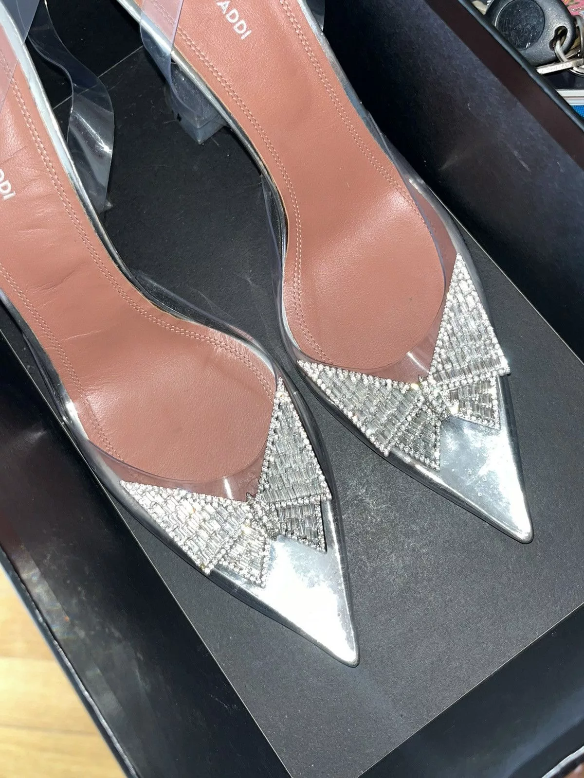 Amina Muaddi Heels Amina Muaddi Clear heels White