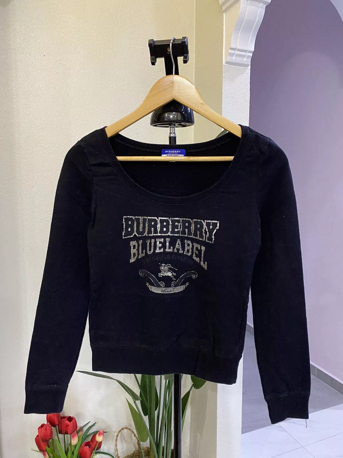 Burberry Sweatshirts Burberry Blue Label Sweatshirt Black