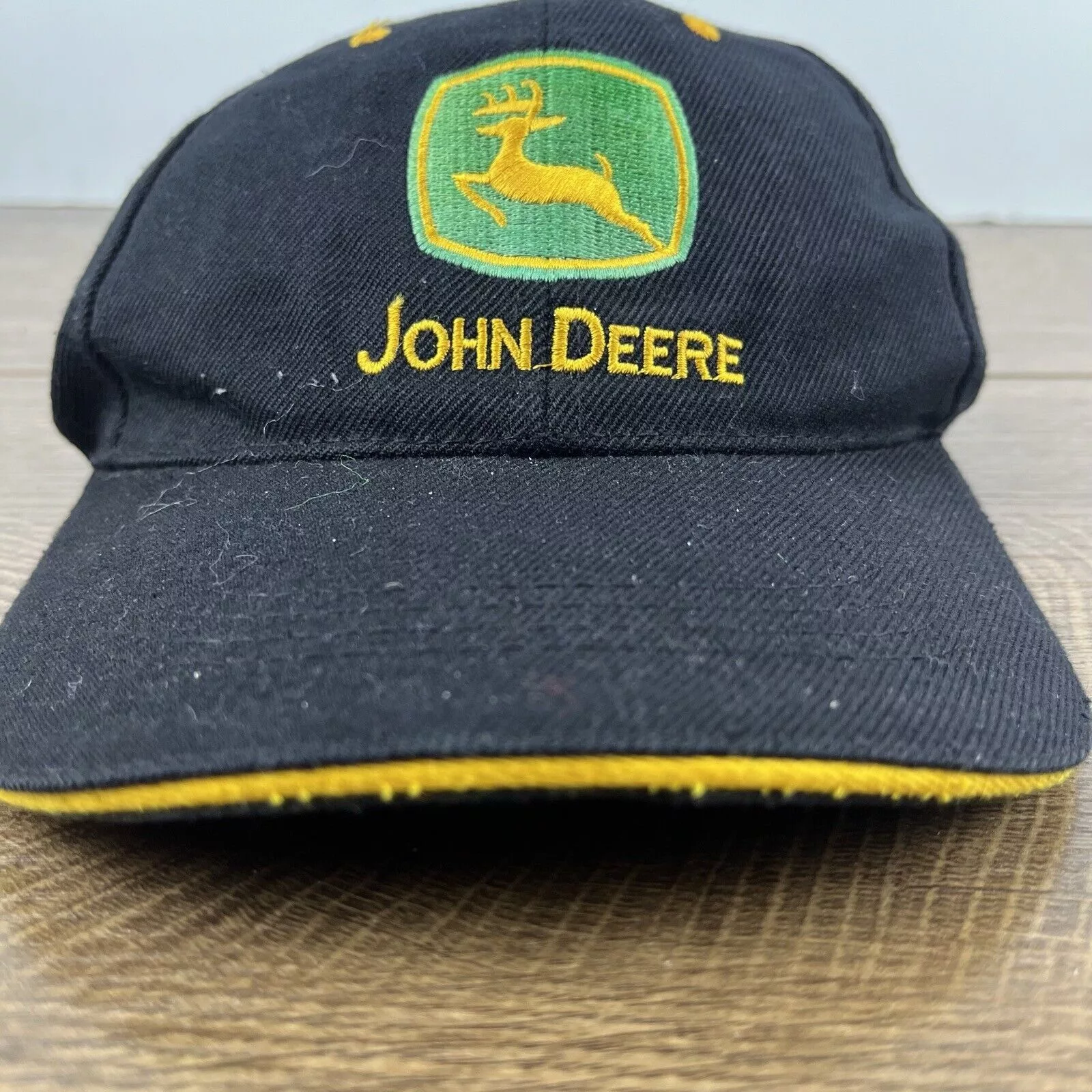 John Deere Hats John Deere Black Hat JD John Deere Black Cap Hat Adjustable