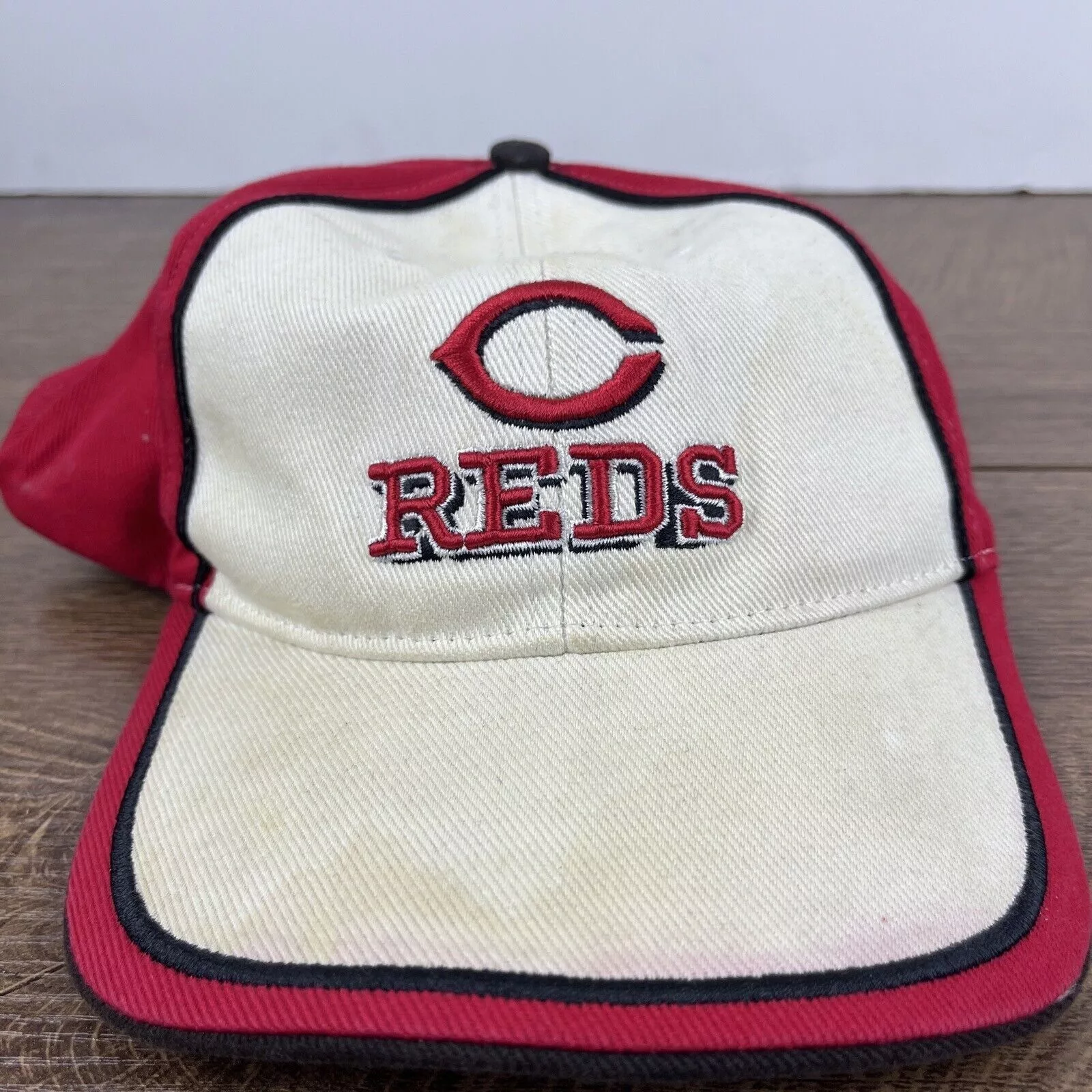 Other Hats Other Cincinnati Reds MLB Hat Reds Hat White Adjustable Hat Adult