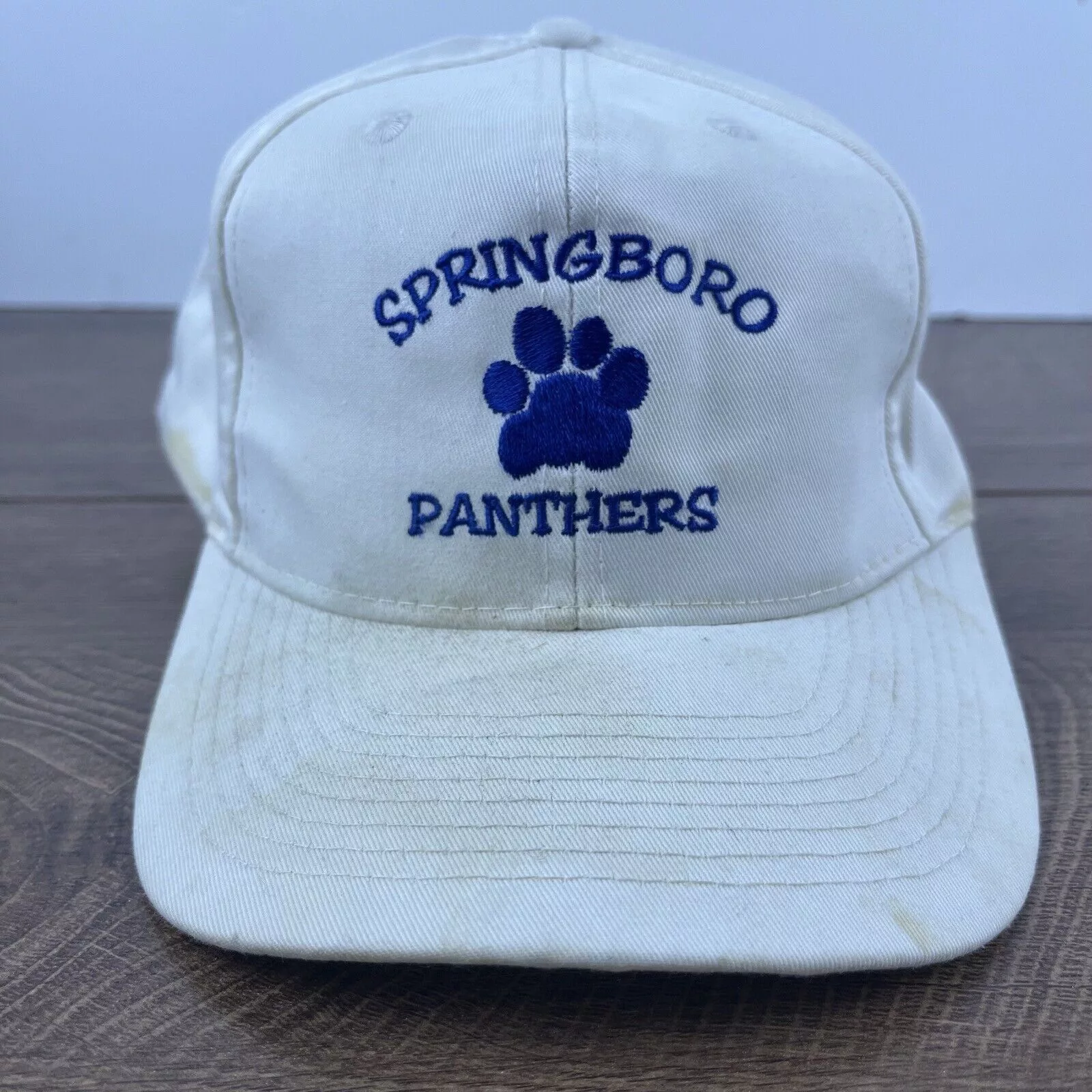 Other Hats Other Springboro Panthers Hat White Cap Hat Springboro Adjustable