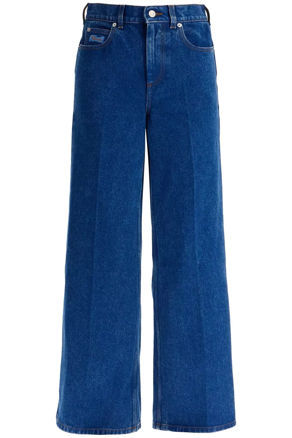 Marni Jeans MARNI Wide Flared Leg Jeans With A Multi
