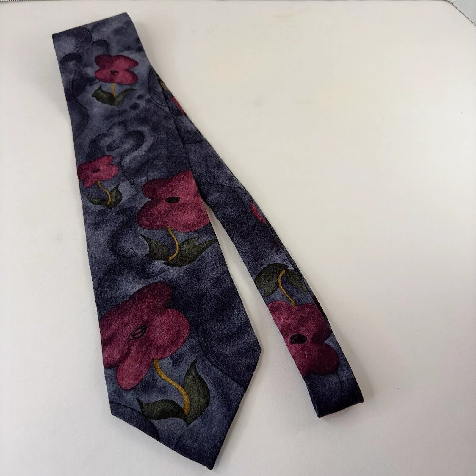 Other Ties Pocketsquares Other Jimmy V Tie Floral Lesley Visser Collection Grey/Red Preppy Multi