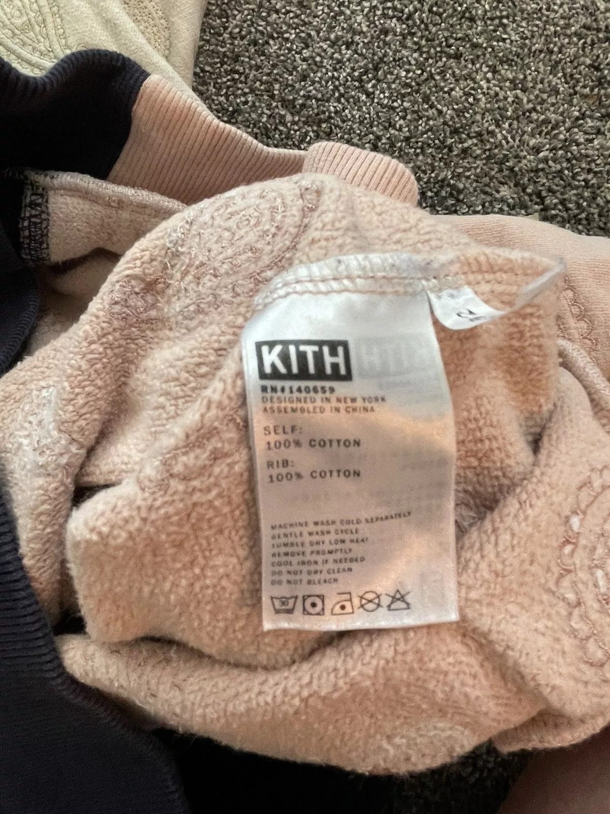 Kith Sweatshirts Hoodies Tri patchwork, paisley kith hoodie Multi