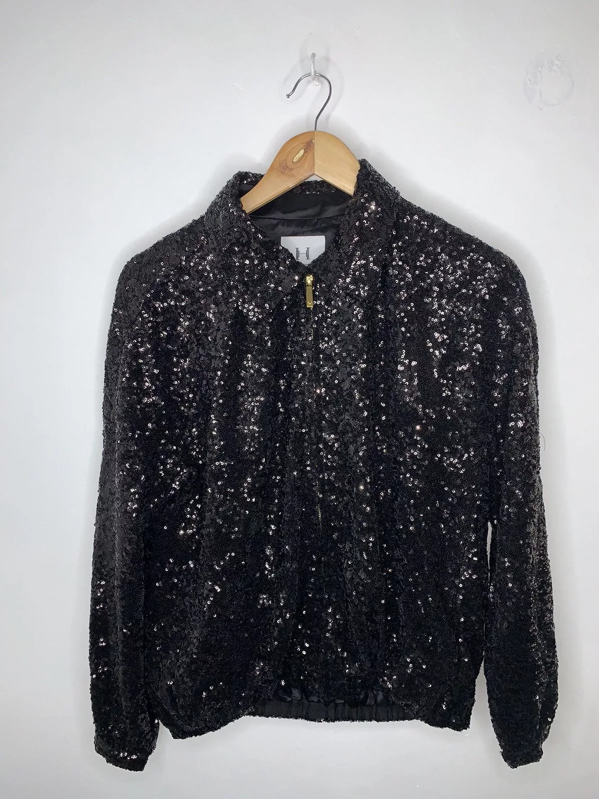 Halston Heritage Jackets Halston Heritage Sequinned Jacket Black
