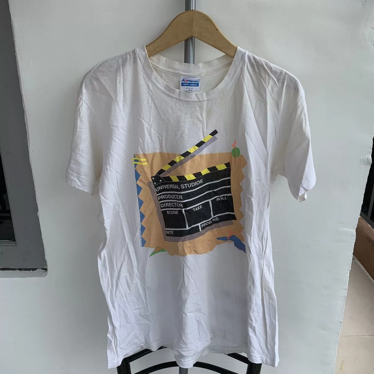 Japanese Brand Shirts Button Ups Japanese Brand × Universal Studios × Vintage Universal Studios T-shirt Vintage 90's White