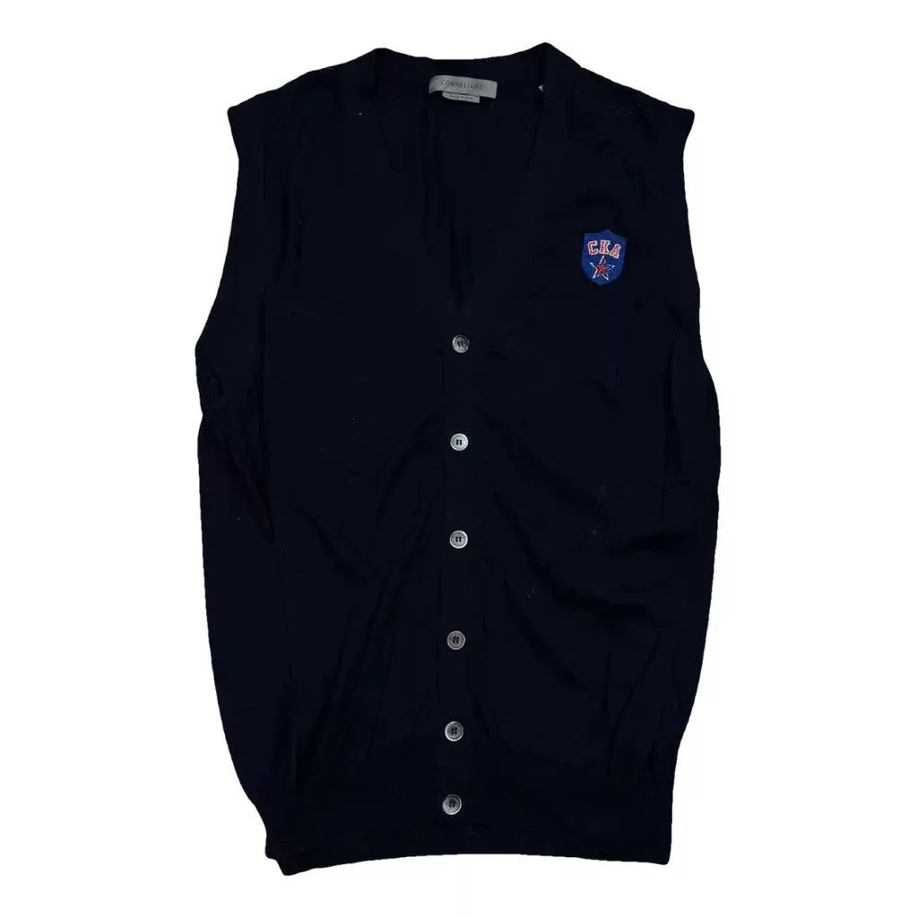 Corneliani Vests Corneliani Vest Wool Size: 54 fit L/XL Blue