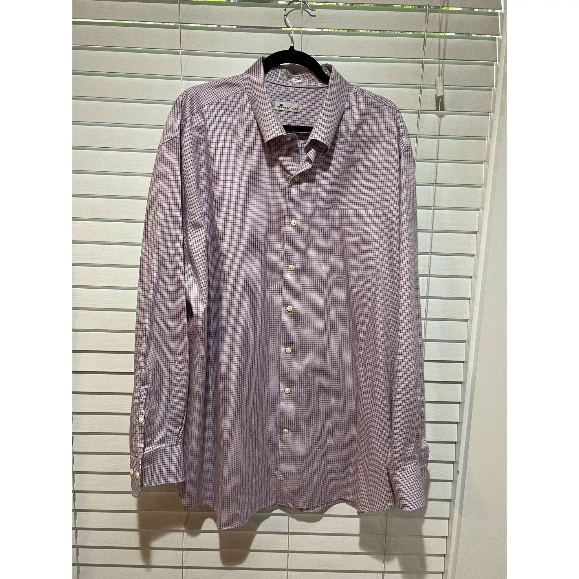 Peter Millar Shirts Button Ups Peter Millar 100% Cotton Long Sleeve Button Up Shirt - Size White
