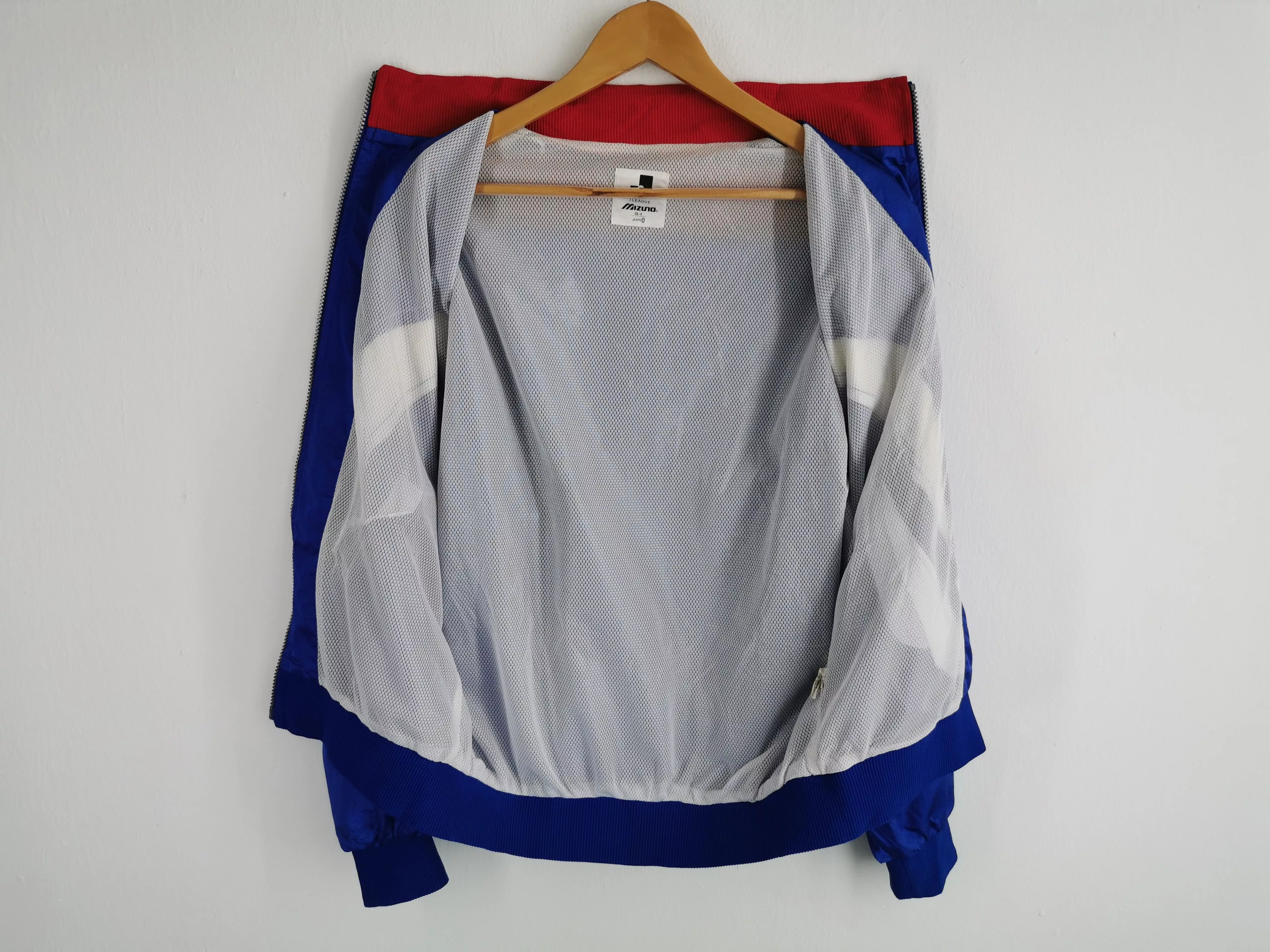 Mizuno Light Jackets Vtg Mizuno Kashima Antlers J League Multicolor Windbreaker Blue