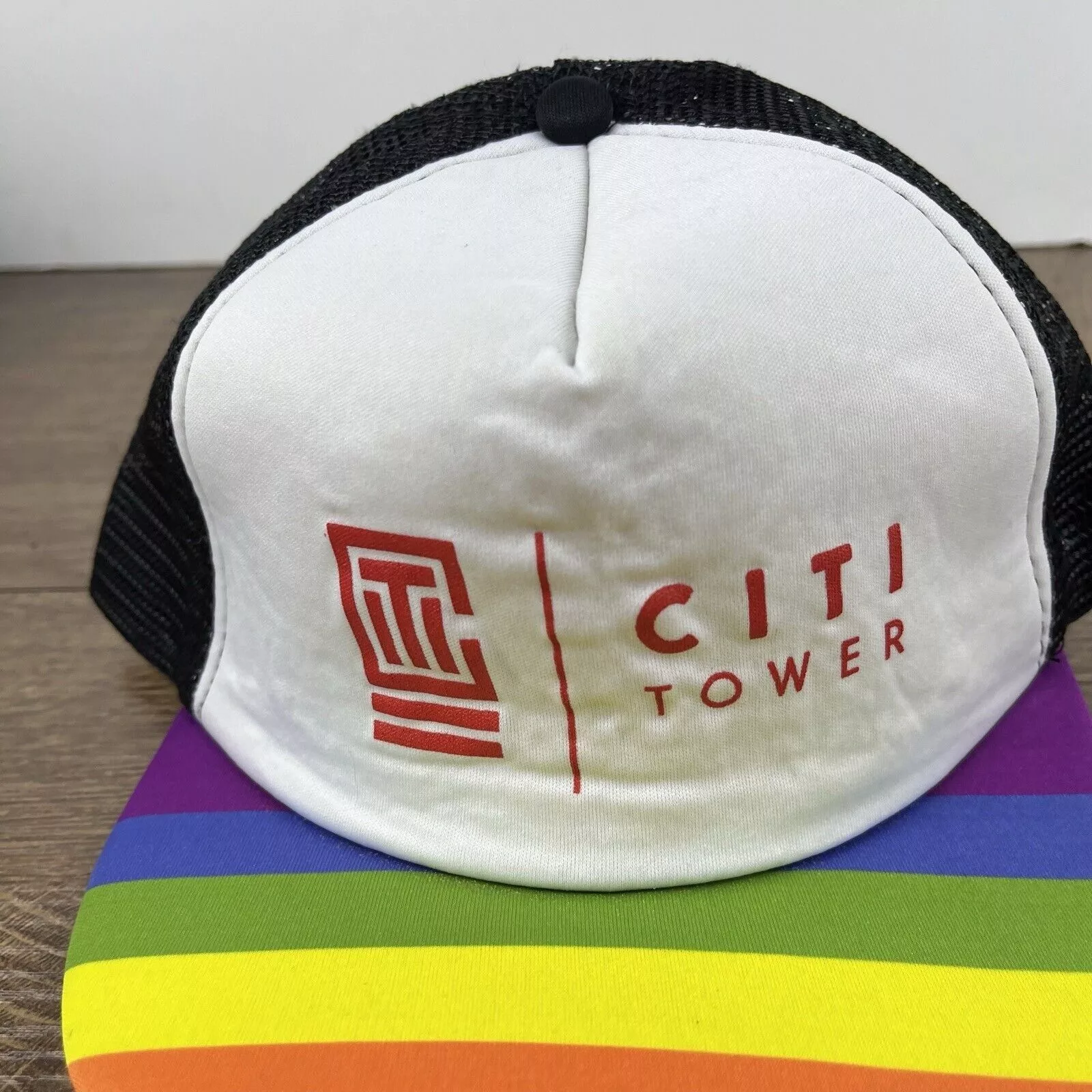 Other Hats Other Citi Tower Snapback Hat Pride White Hat Adjustable White Adu