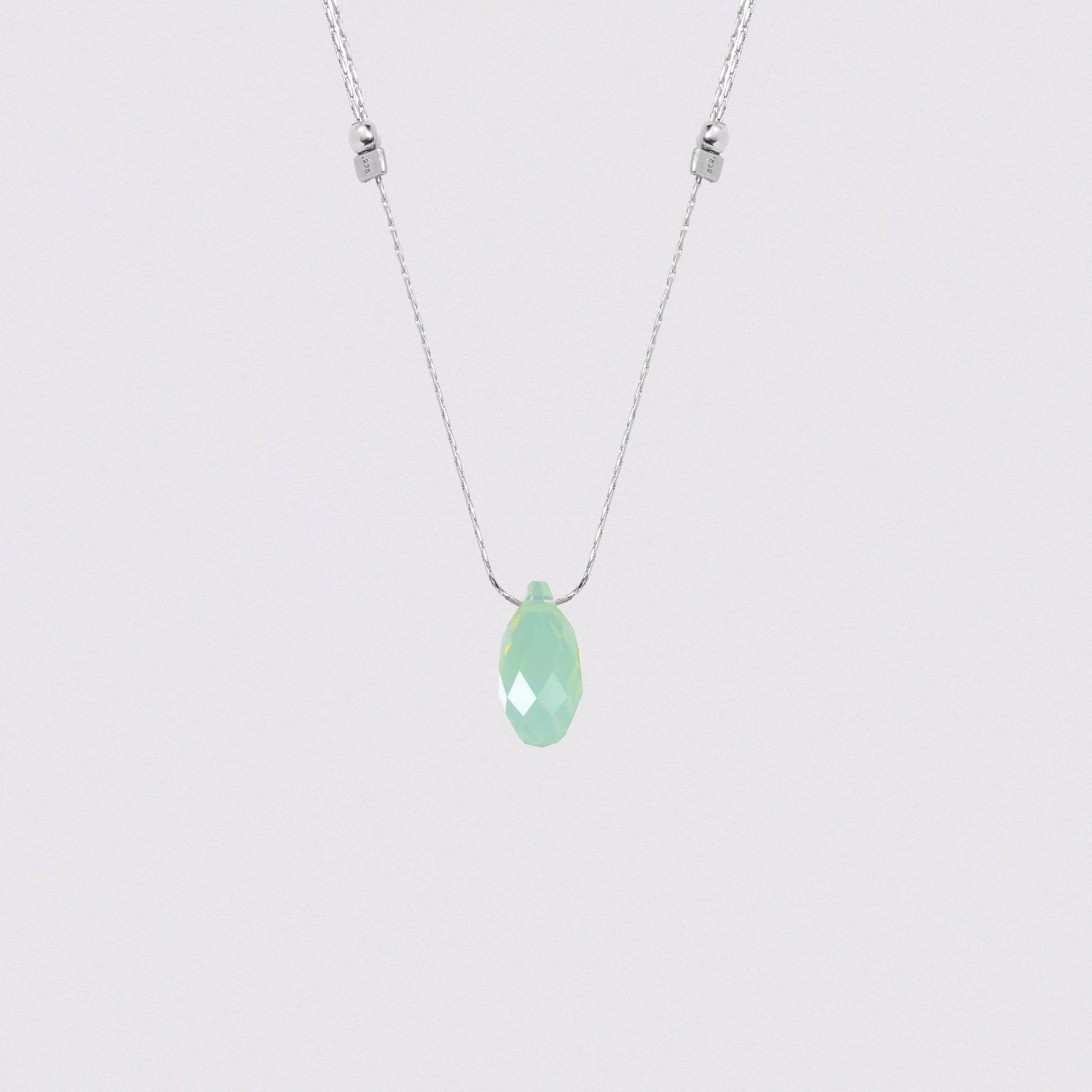 Light Prism Crystal Necklace Chain Sliders