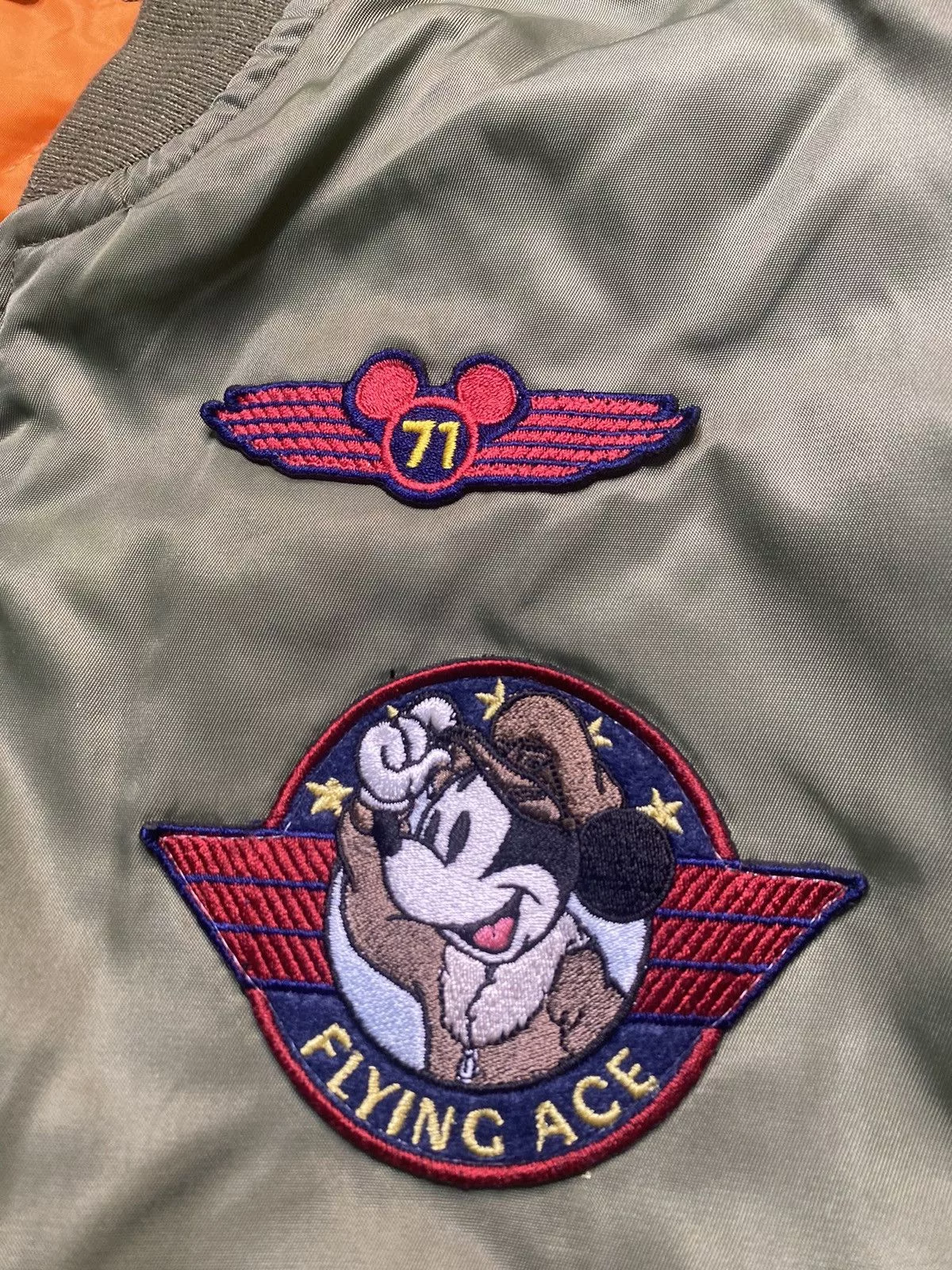 Disney Bombers Disney × Mickey Mouse Mickey Mouse Bomber jacket Green