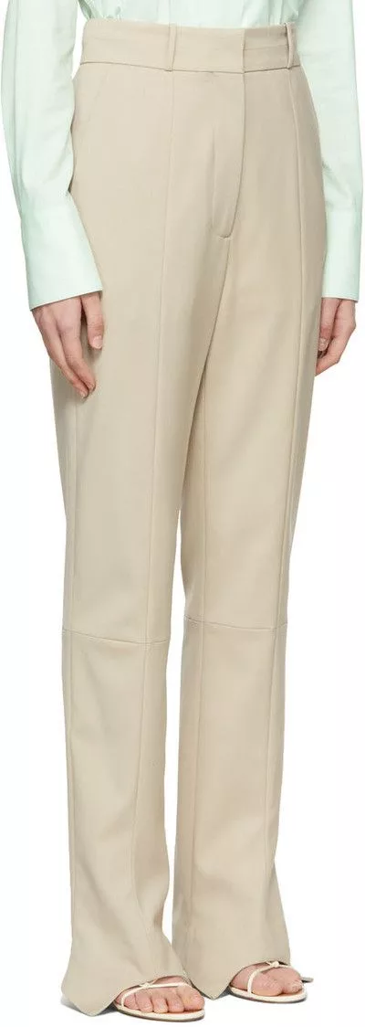 LOW CLASSIC Pants LOW CLASSIC SLIM TROUSER KHAKI Brown