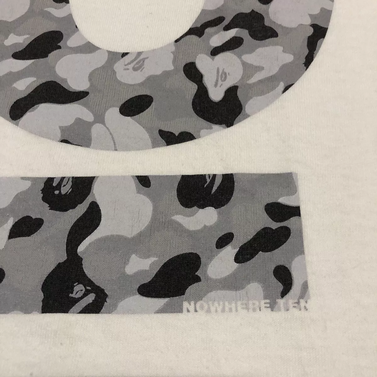 Bape Short Sleeve T Shirts Bape × Vintage OG NIGO A Bathing Ape BAPE 10th Anniversary T-shirts White