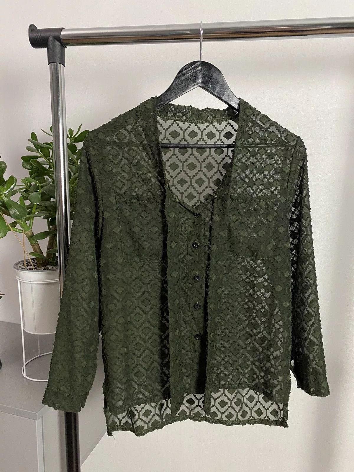 Japanese Brand Sweaters Knitwear Japanese Brand × Vintage Vintage Mesh Long Sleeve Sweater Brown Avant-Garde