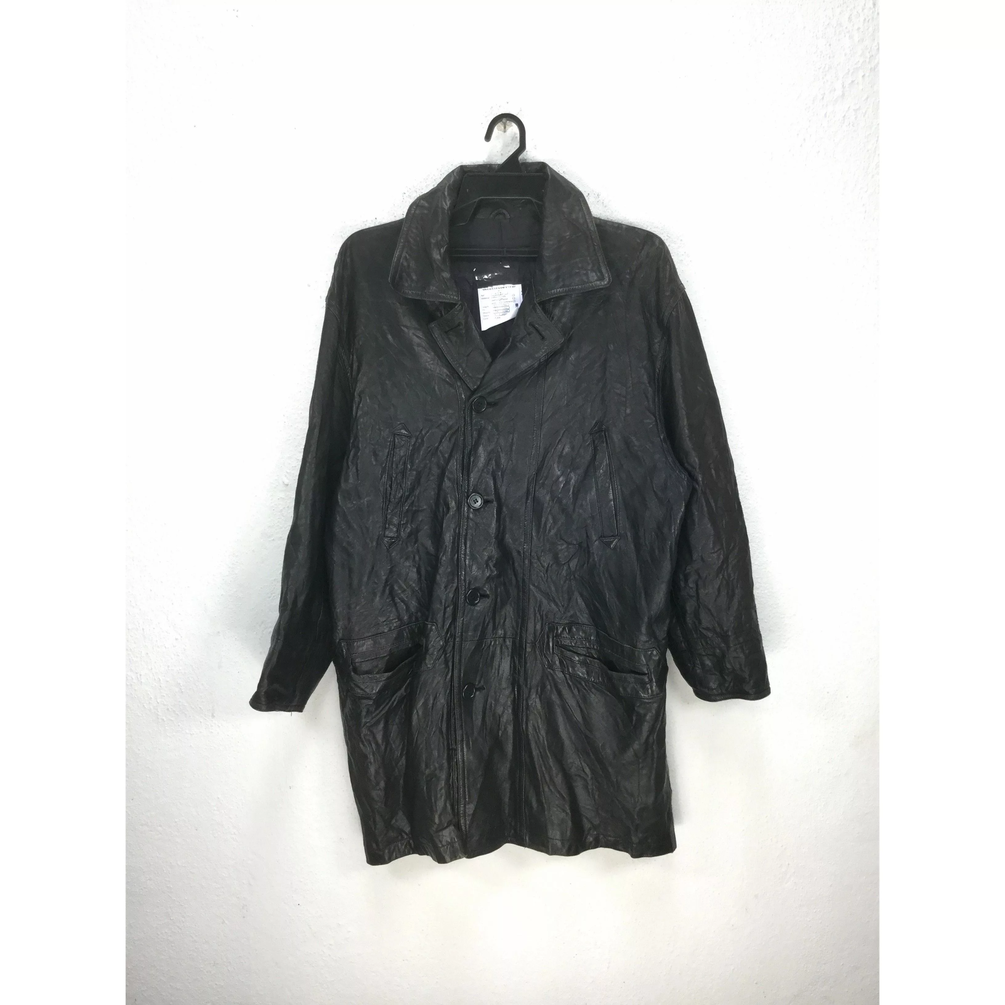 Vintage Leather Jackets Vintage Black Leather Coat Jacket