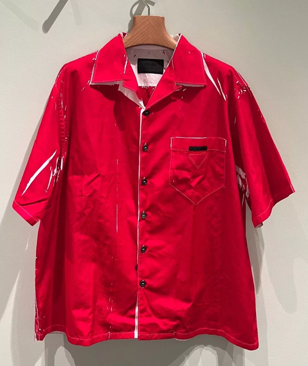 Prada Short Sleeve T Shirts Prada o1la1rc1a0724 Size: Large / UCS414 Shirt in Red