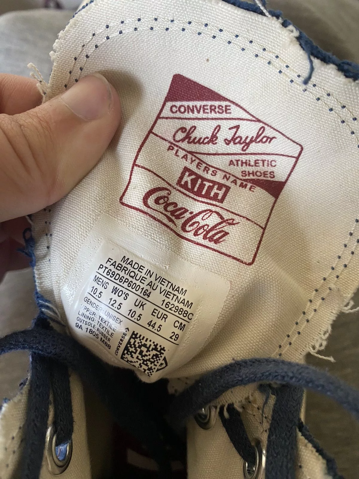 Kith Hi Top Sneakers Kith Coca Cola Converse Collab Blue