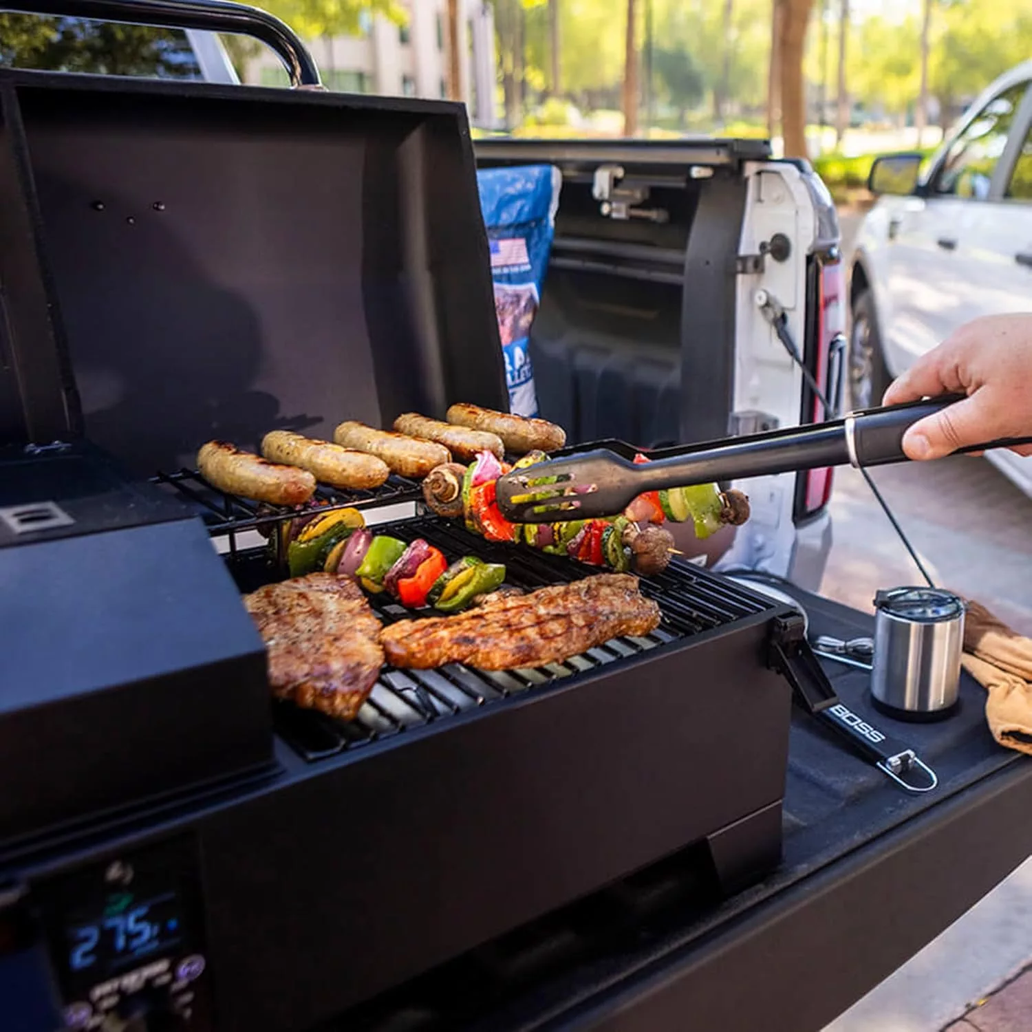 Pit Boss PB150PPG Table Top Wood Pellet Grill, Black - 11091