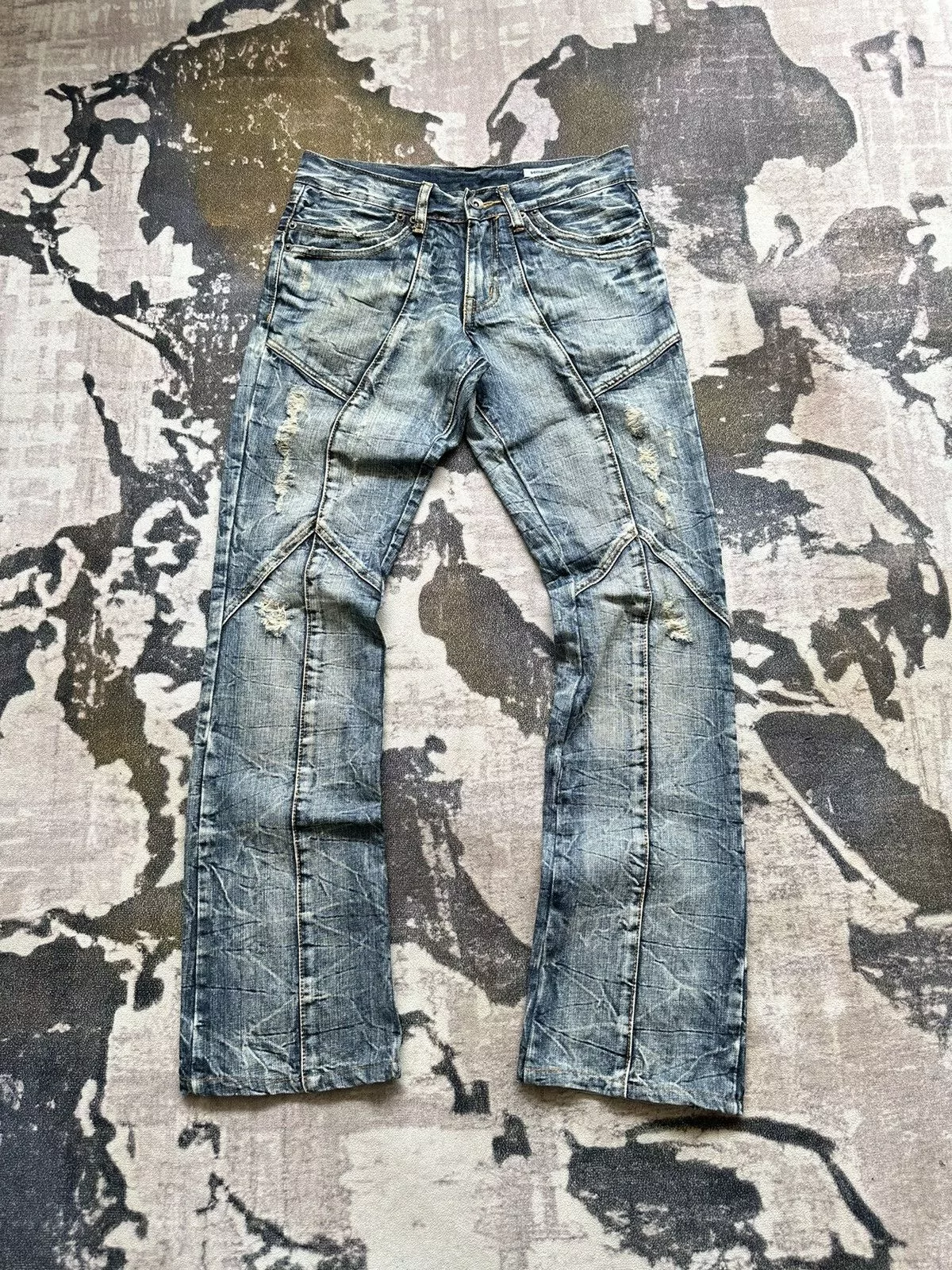 semanticdesign Denim Early 00’s Semanticdesign mudmax paneled jeans Multi Avant-Garde