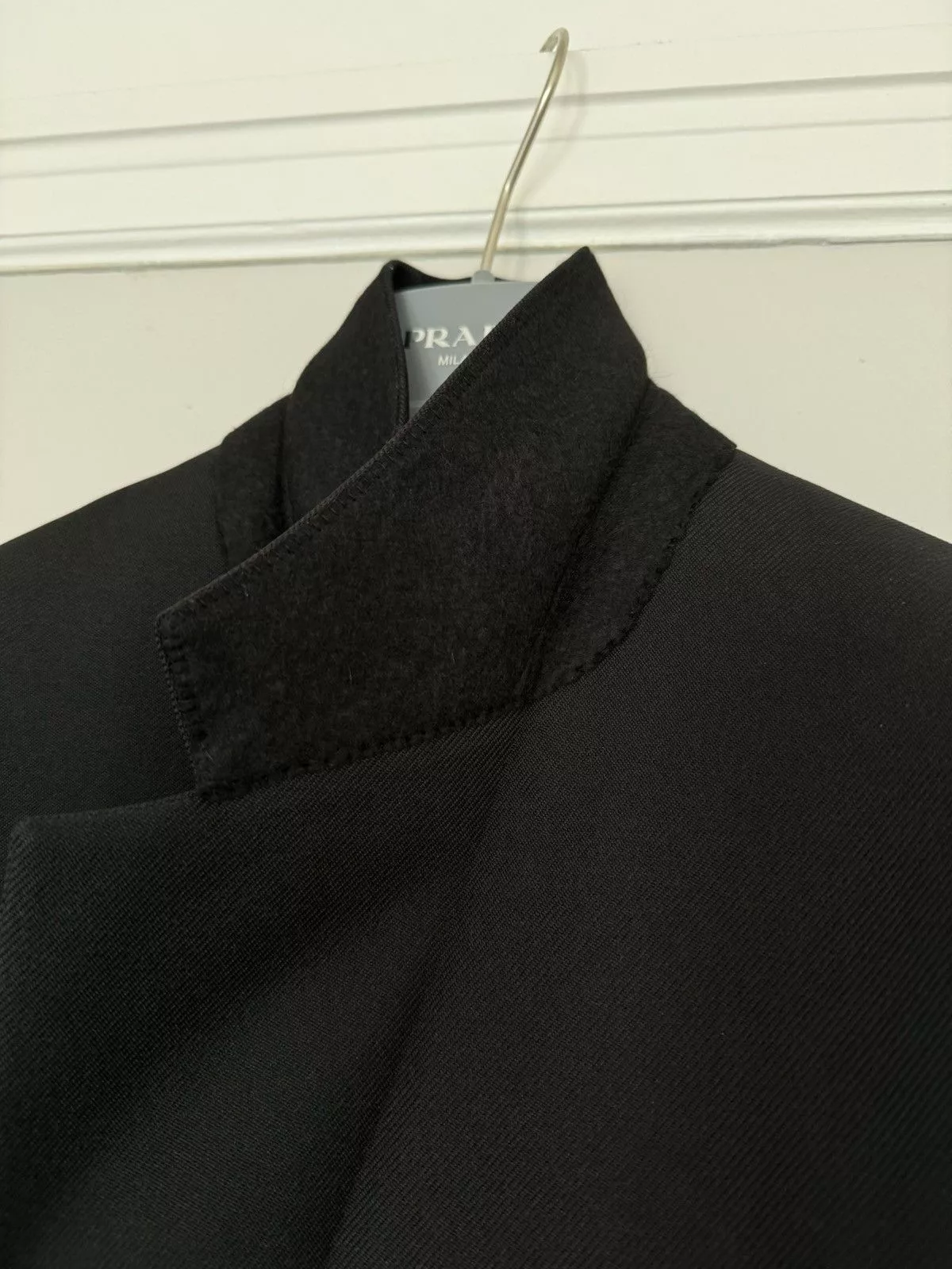 Prada Blazers Prada FW18 Nylon Boxy Blazer Black