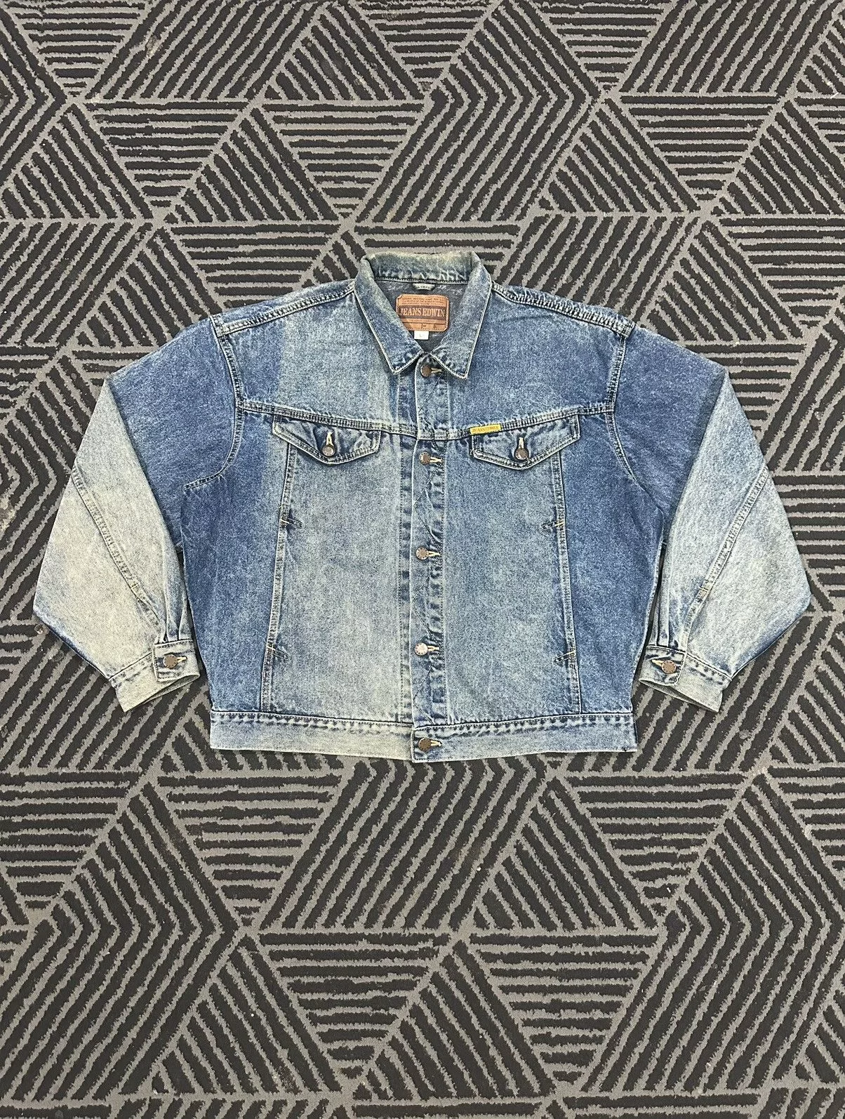 Edwin Denim Jackets Edwin × Japanese Brand × Vintage Vintage Made In Japan EDWIN Trucker Denim Jacket Blue