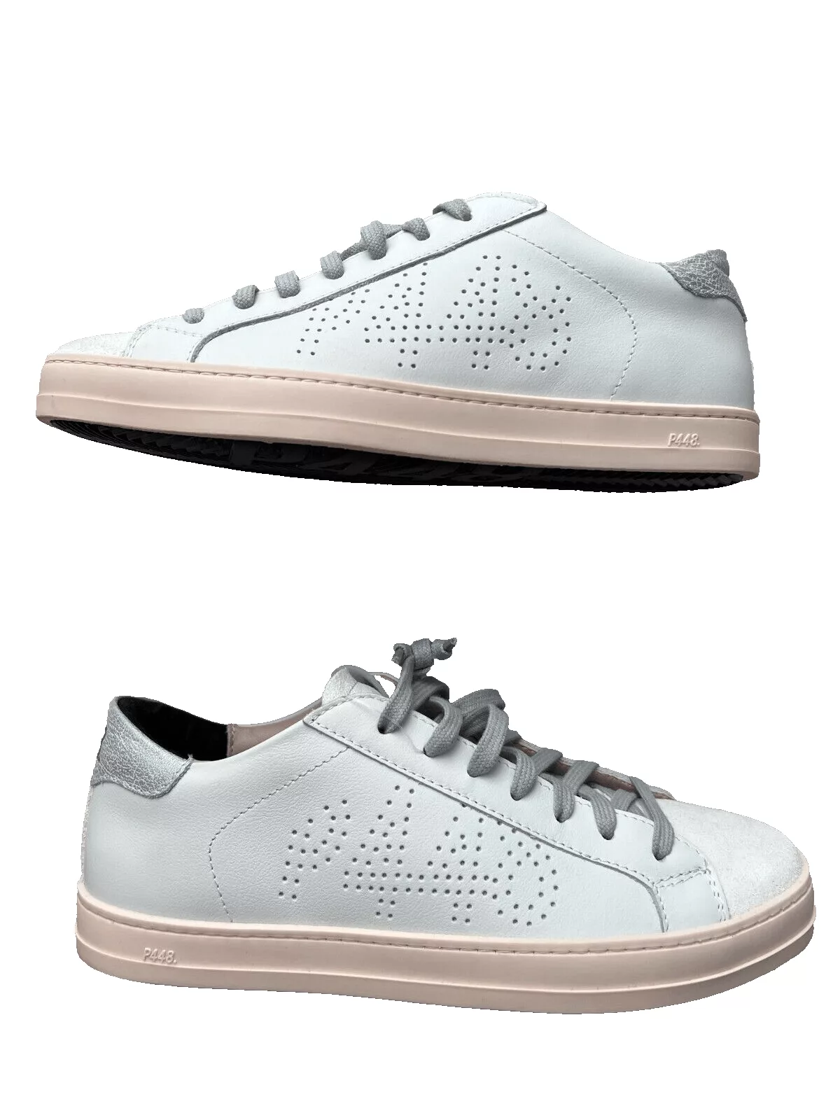 P448 Flats P448 John Morea Leather Sneaker Shoes White ( 40 )