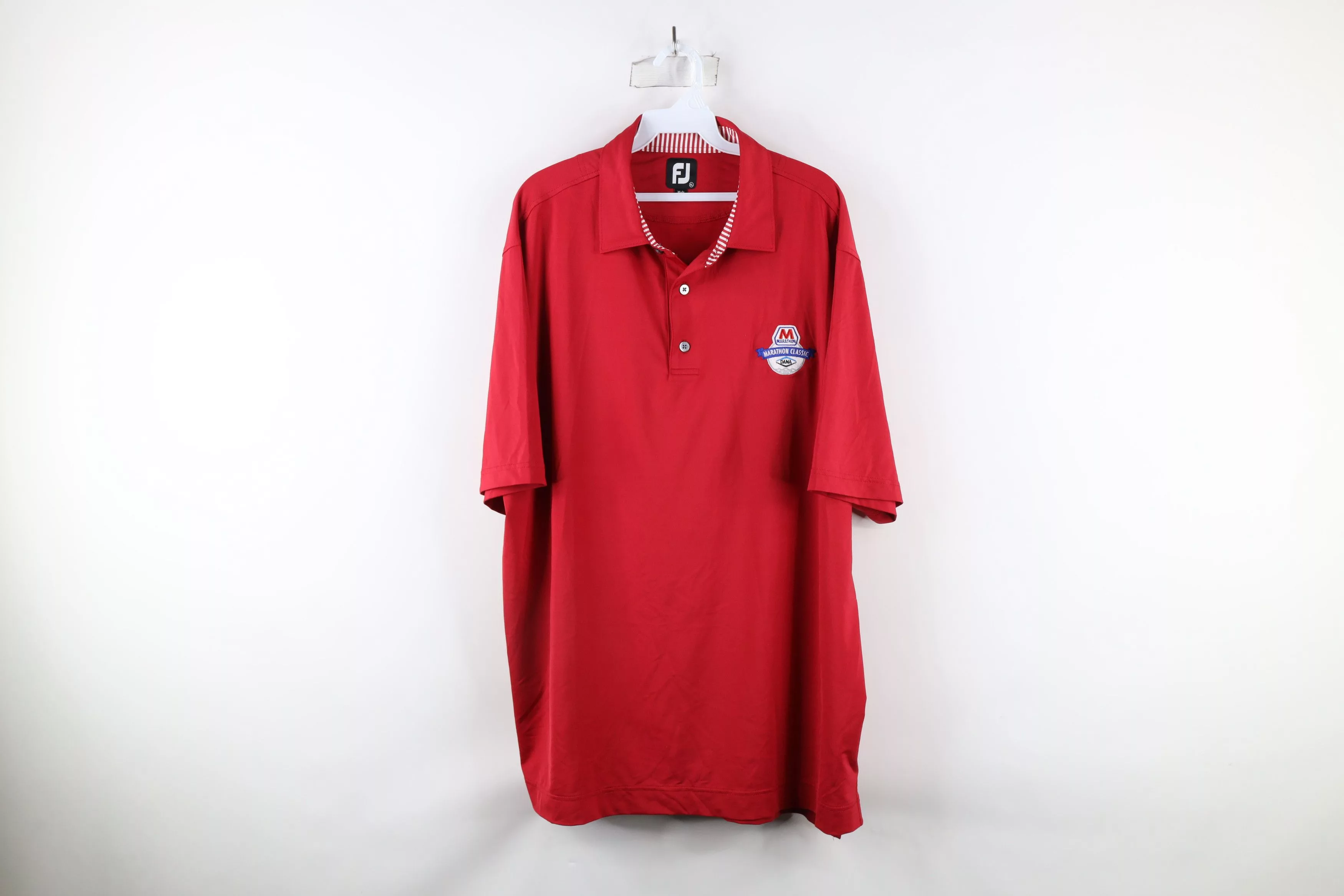 Footjoy Polos Footjoy × Vintage FootJoy DANA Marathon Classic Golf Tournament Polo Shirt Red