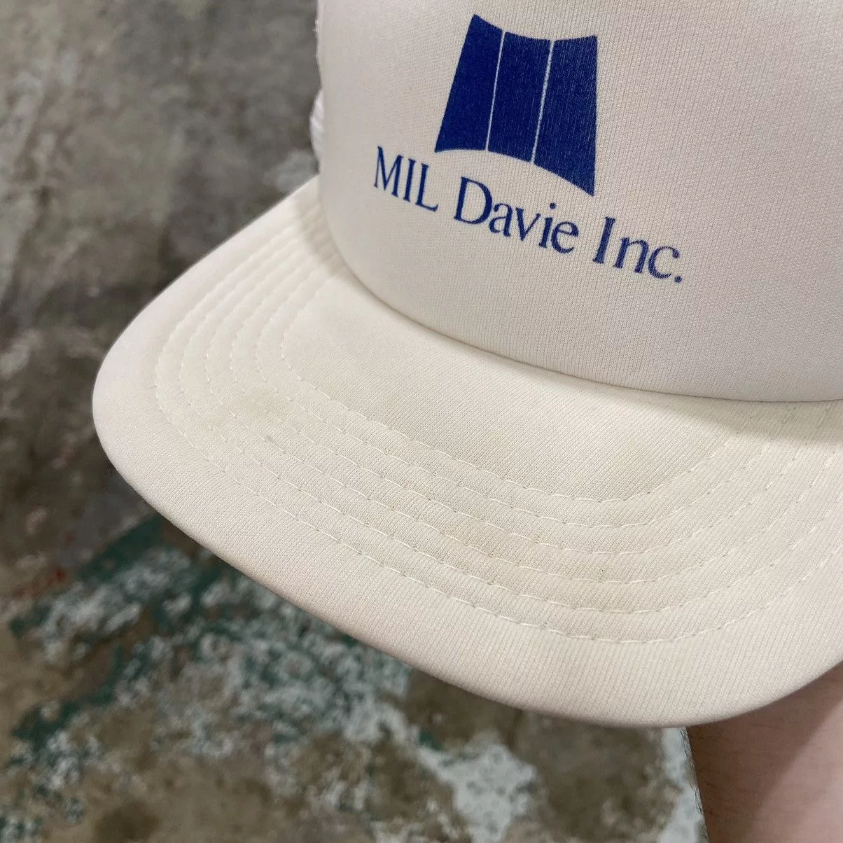 Vintage Hats Vintage 1990s White Trucker Hat