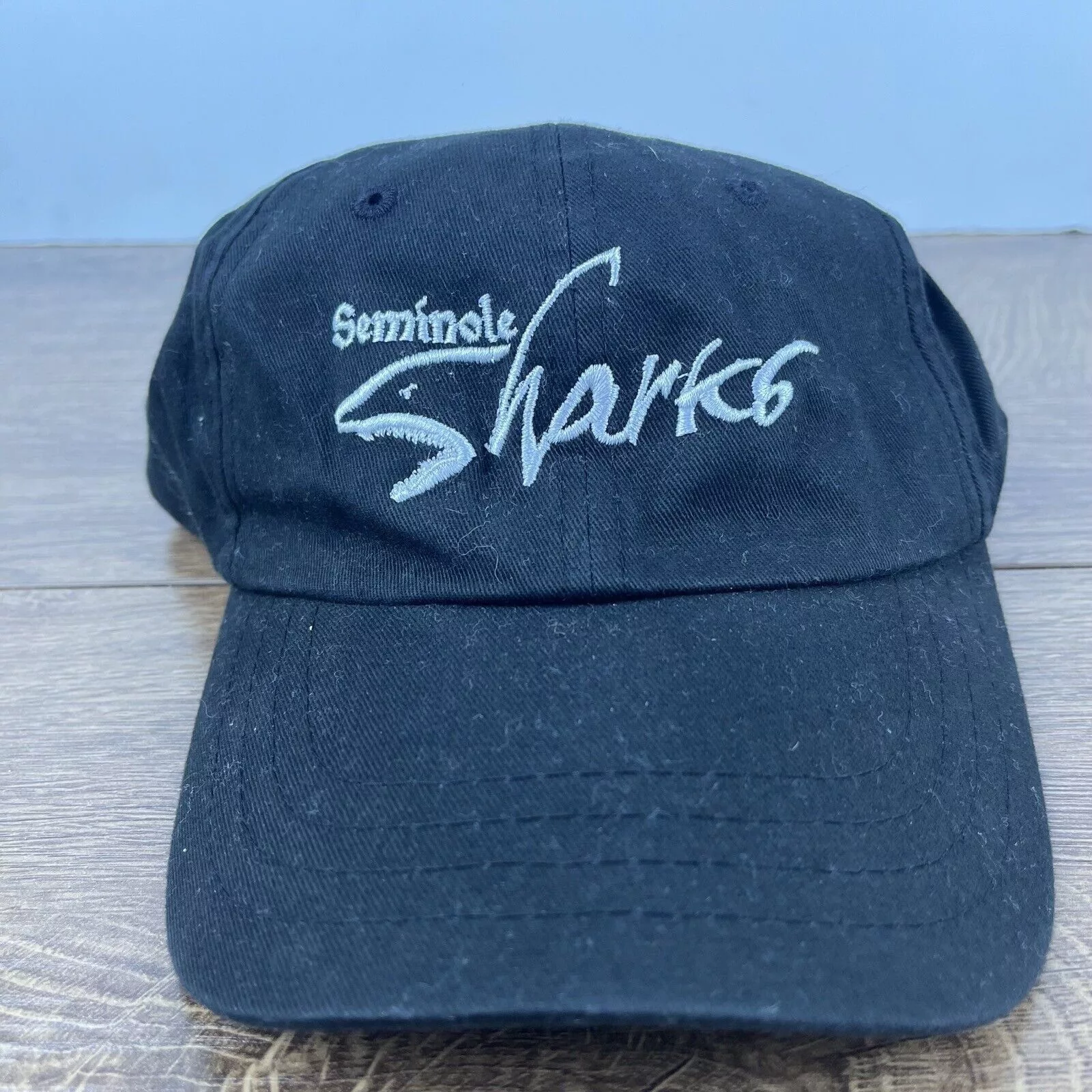 Other Hats Other Seminole Sharks Hat Seminole Black Adjustable Hat Black Adul
