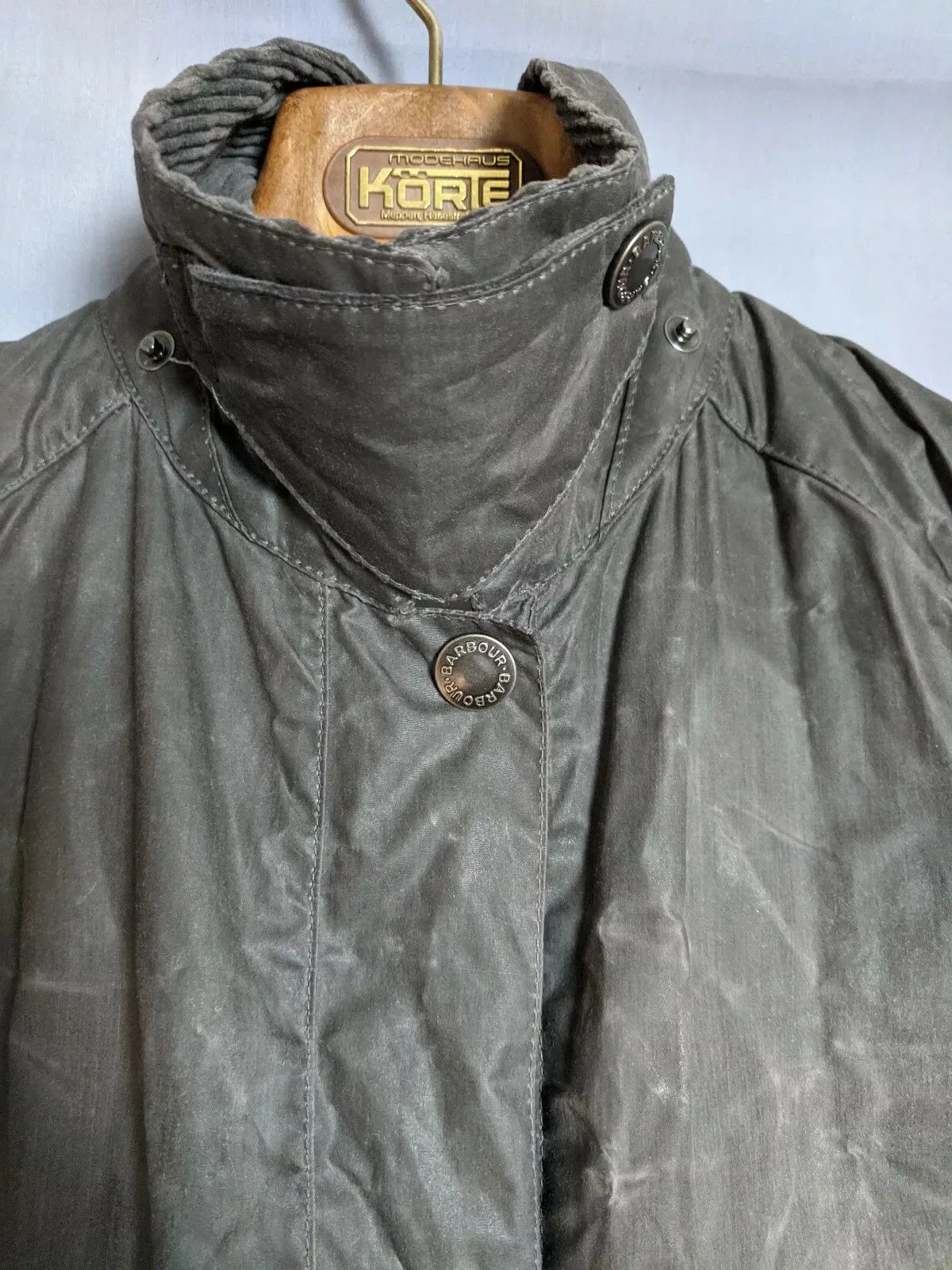 Barbour Rain Jackets Barbour Summer Solway Wax Jacket Size US8 Green