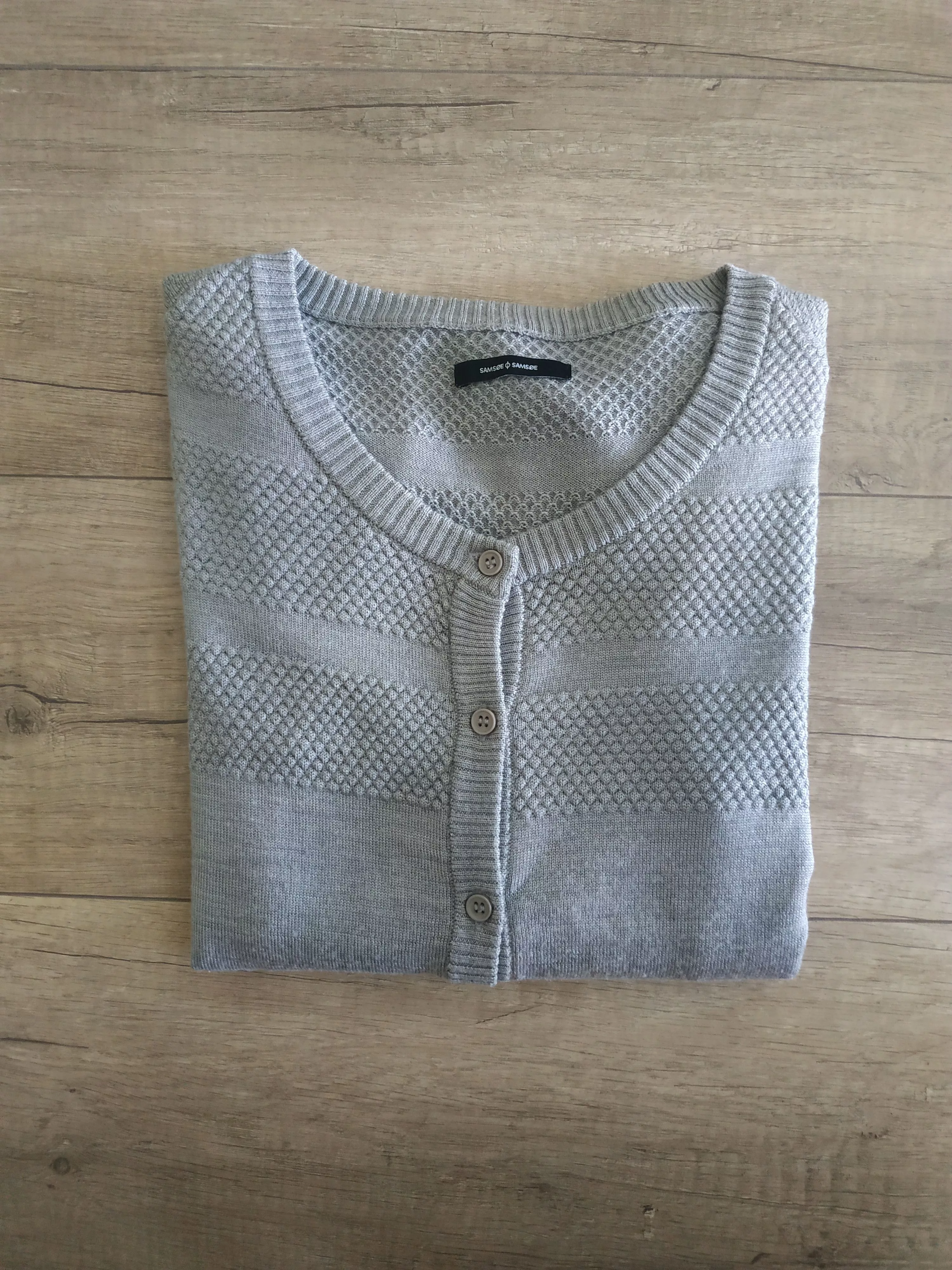 Samsoe Samsoe Sweaters Samsoe Samsoe Samsoe&Samsoe 'Aino' Women's Wool Blend Cardigan, s. SMALL Gray