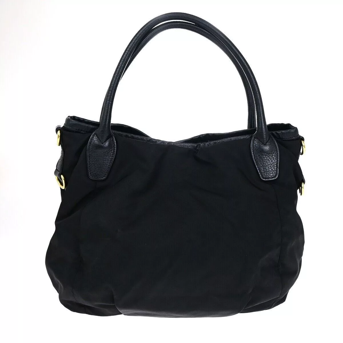 Prada Shoulder Bags Prada Tessuto Black Synthetic Shoulder Bag