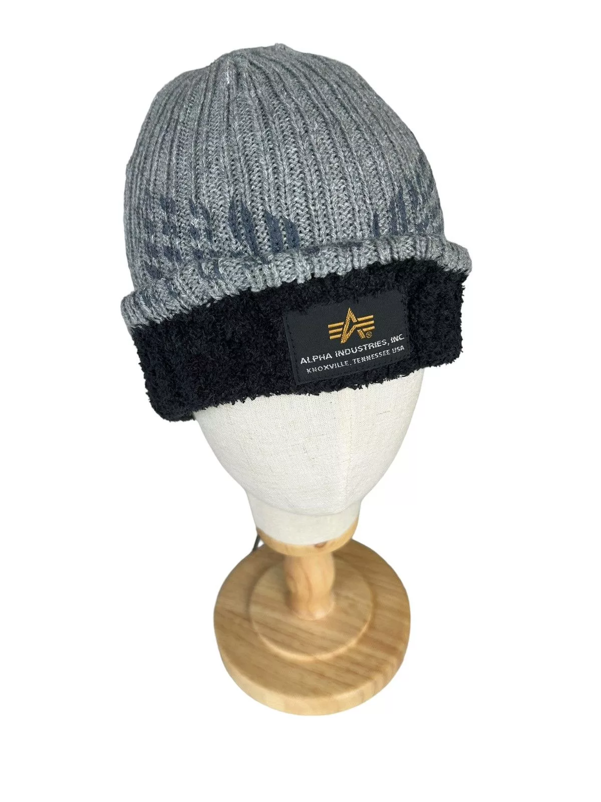 Alpha Industries Hats Alpha Industries × Japanese Brand Alpha Industries Beanie Hats nice design🔥 Gray Streetwear