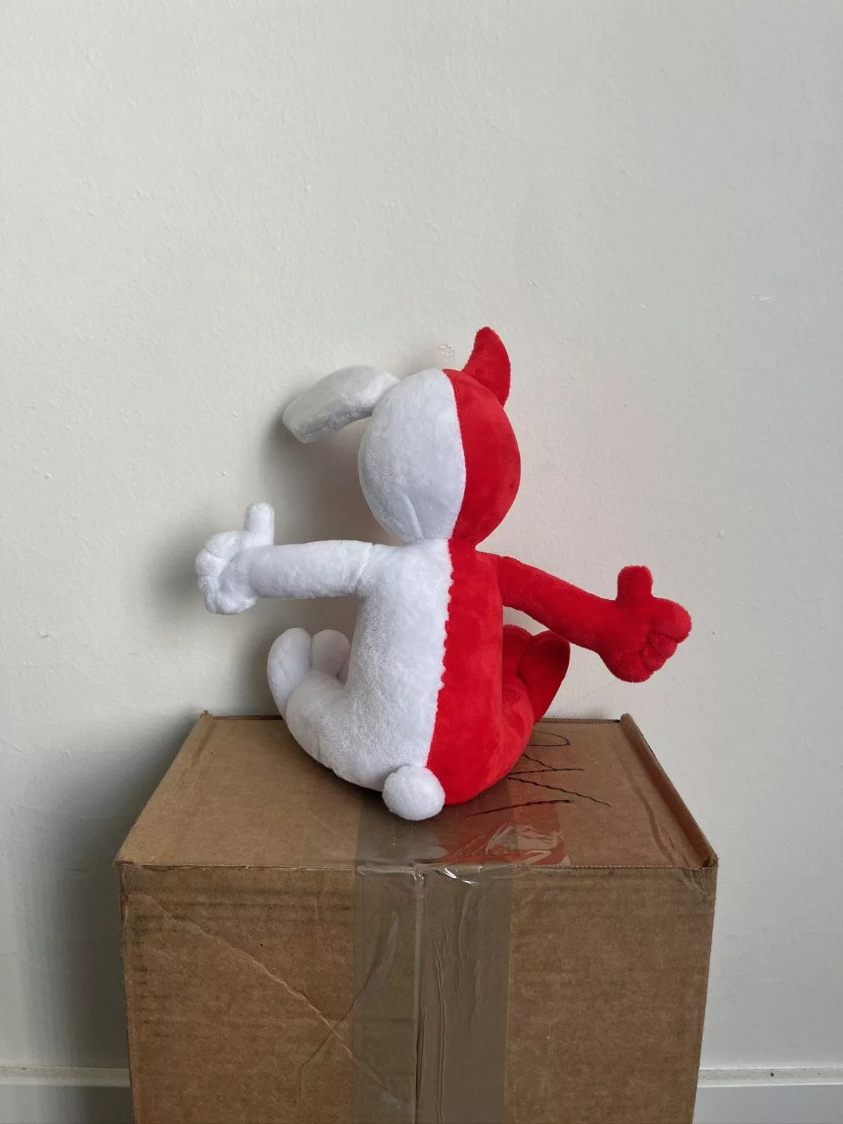 Half Evil Miscellaneous Half Evil × Kodone Rare - Half Evil x Kodone Split Plush White