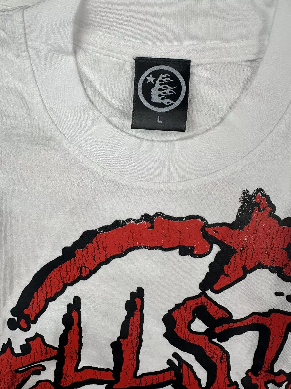 HELLSTAR Long Sleeve T Shirts Hellstar Records Long Sleeve White