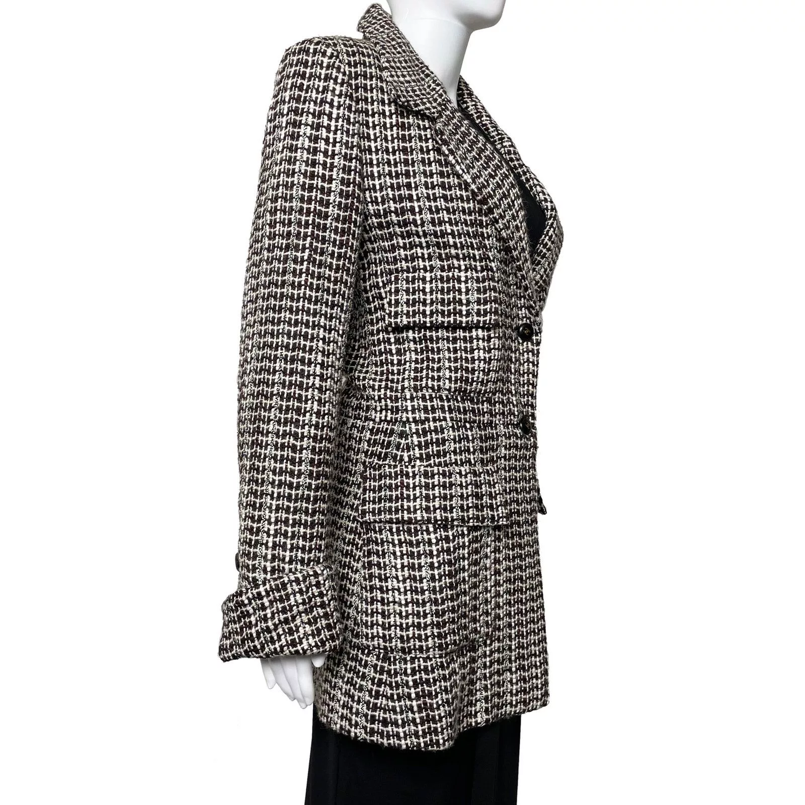 Chanel Jackets Chanel Brown Tweed Jacket Multi