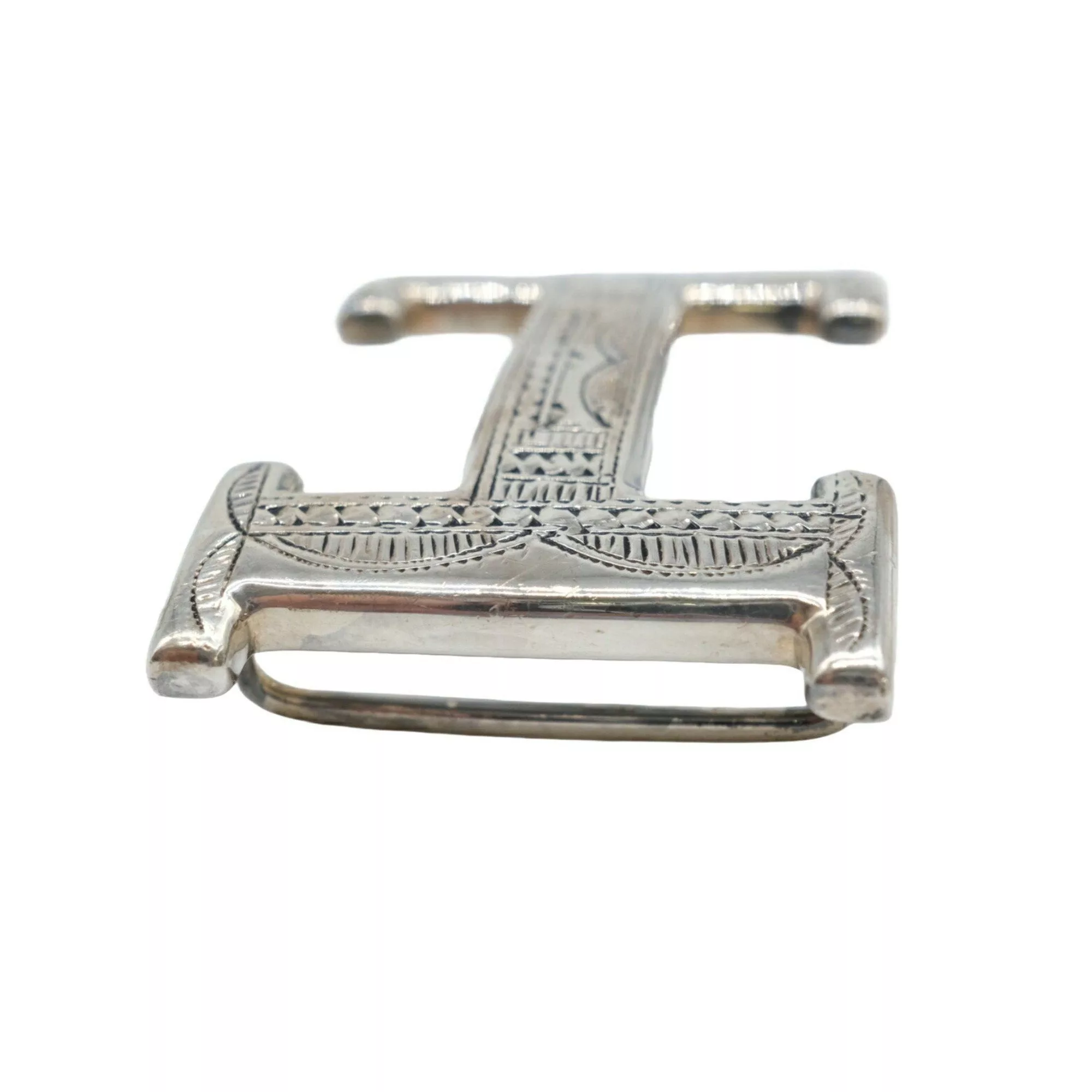 Hermes Miscellaneous Hermes Belt Buckle Constance Touareg SV925 Silver Multi