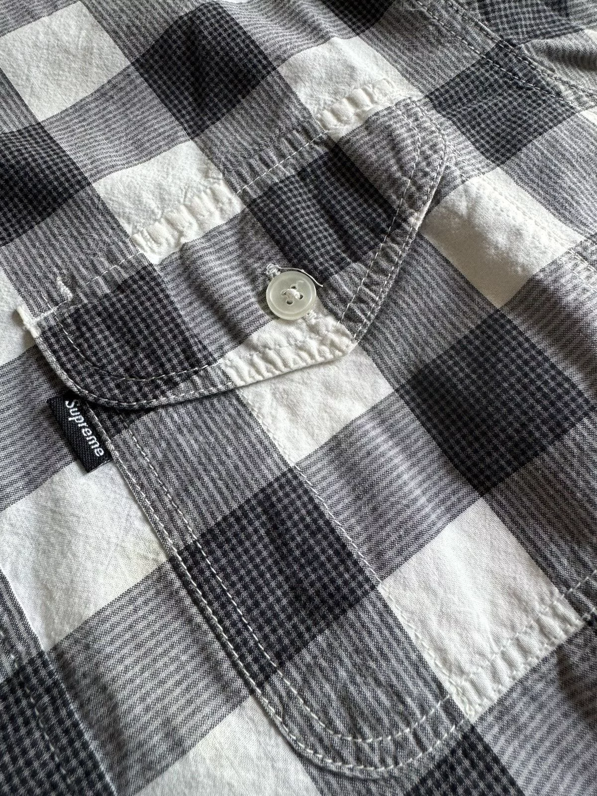 Supreme Shirts Button Ups Supreme Black Plaid Button Up