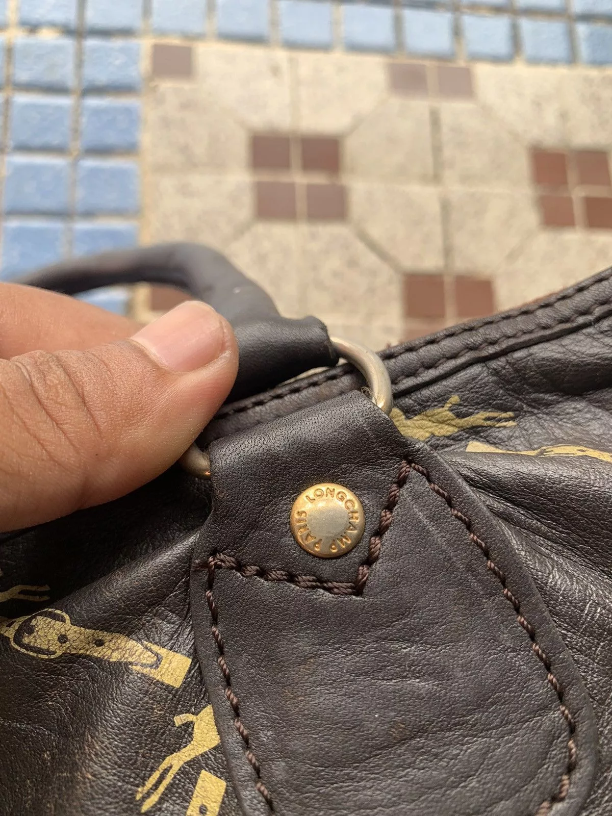 Longchamp Handle Bags Longchamp × Vintage Vintage longchamp handle bag Brown
