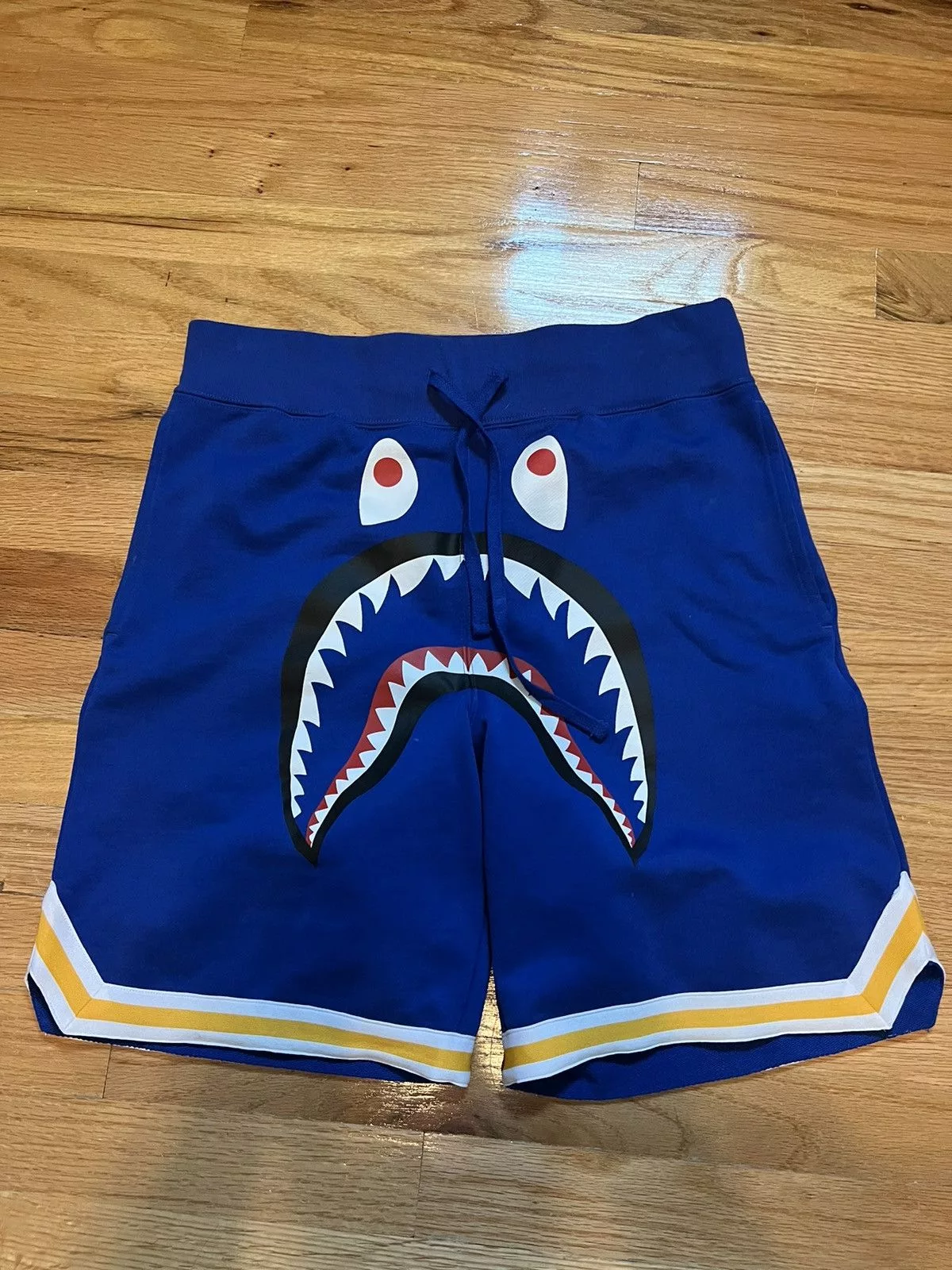 Bape Shorts BAPE Blue Shark Sweat Shorts (Size M)