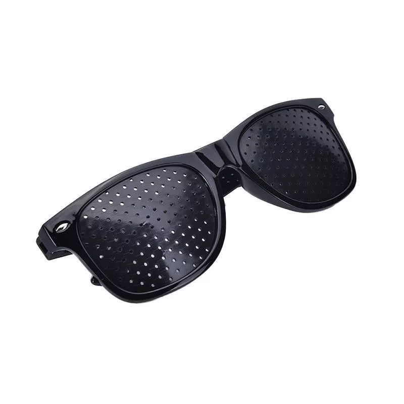 Vintage Sunglasses Vintage Pinhole Glasses Hole EYE Glasses Black Streetwear