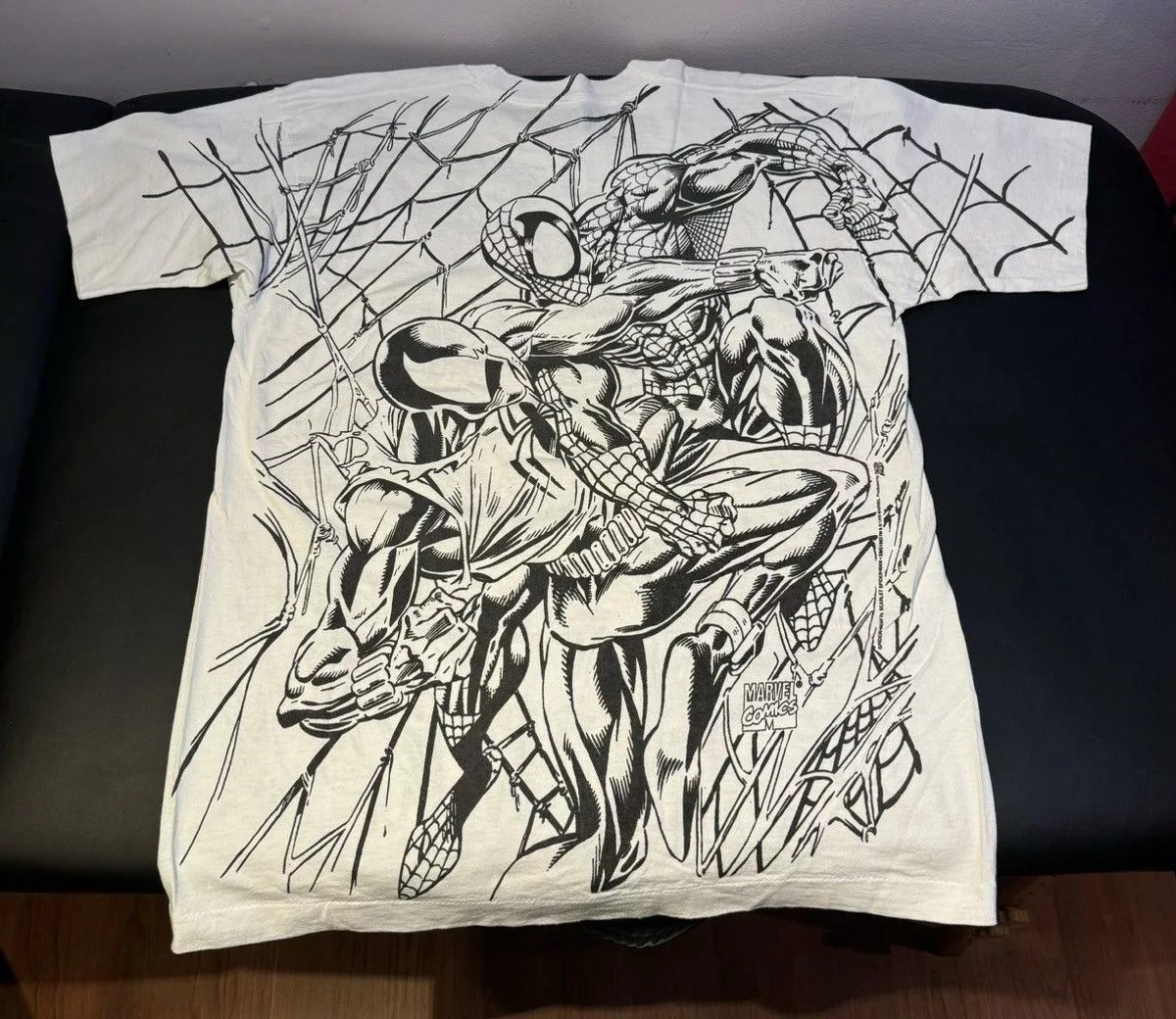 Marvel Comics Short Sleeve T Shirts Marvel Comics 1995 Spiderman scarlet spiderman marvel comic shirt vintage White