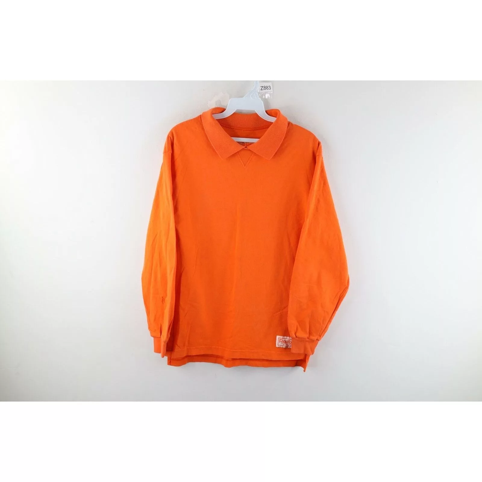 Reebok Polos Reebok × Vintage Vintage 90s Reebok Sport Faded Spell Out Rugby Polo Orange