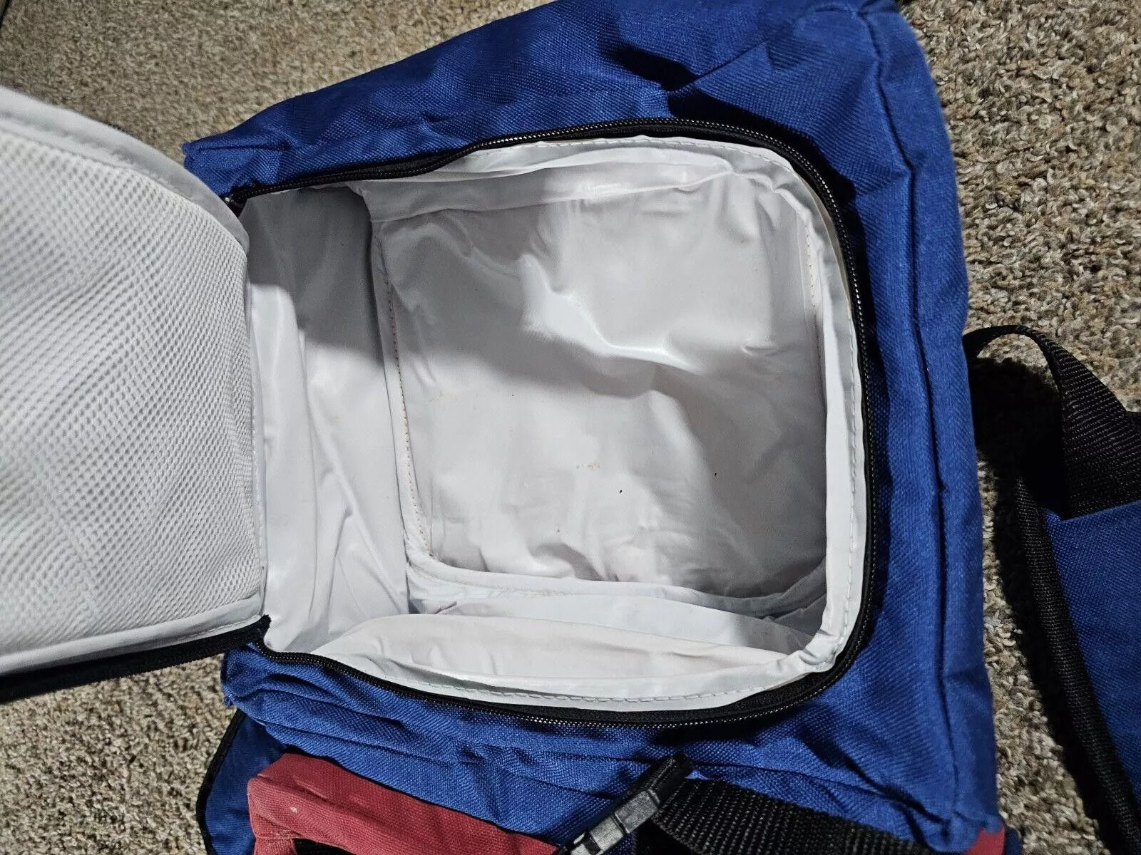 Designer Miscellaneous Designer igloo duffle 3 separate zippered section cooler bag Strap Blue