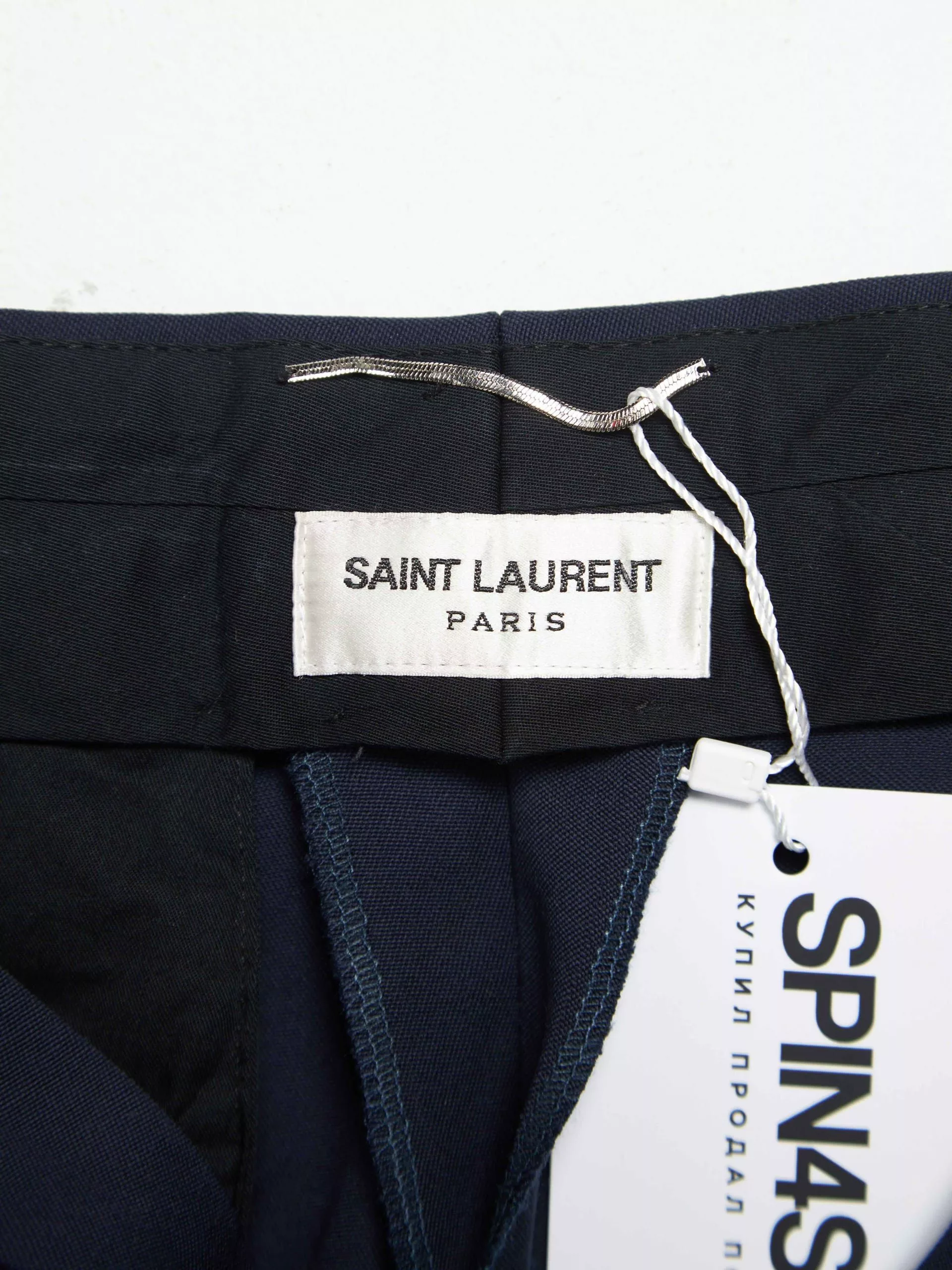 Saint Laurent Paris Casual Pants Saint Laurent Paris Navy Basic Suit Pants Blue