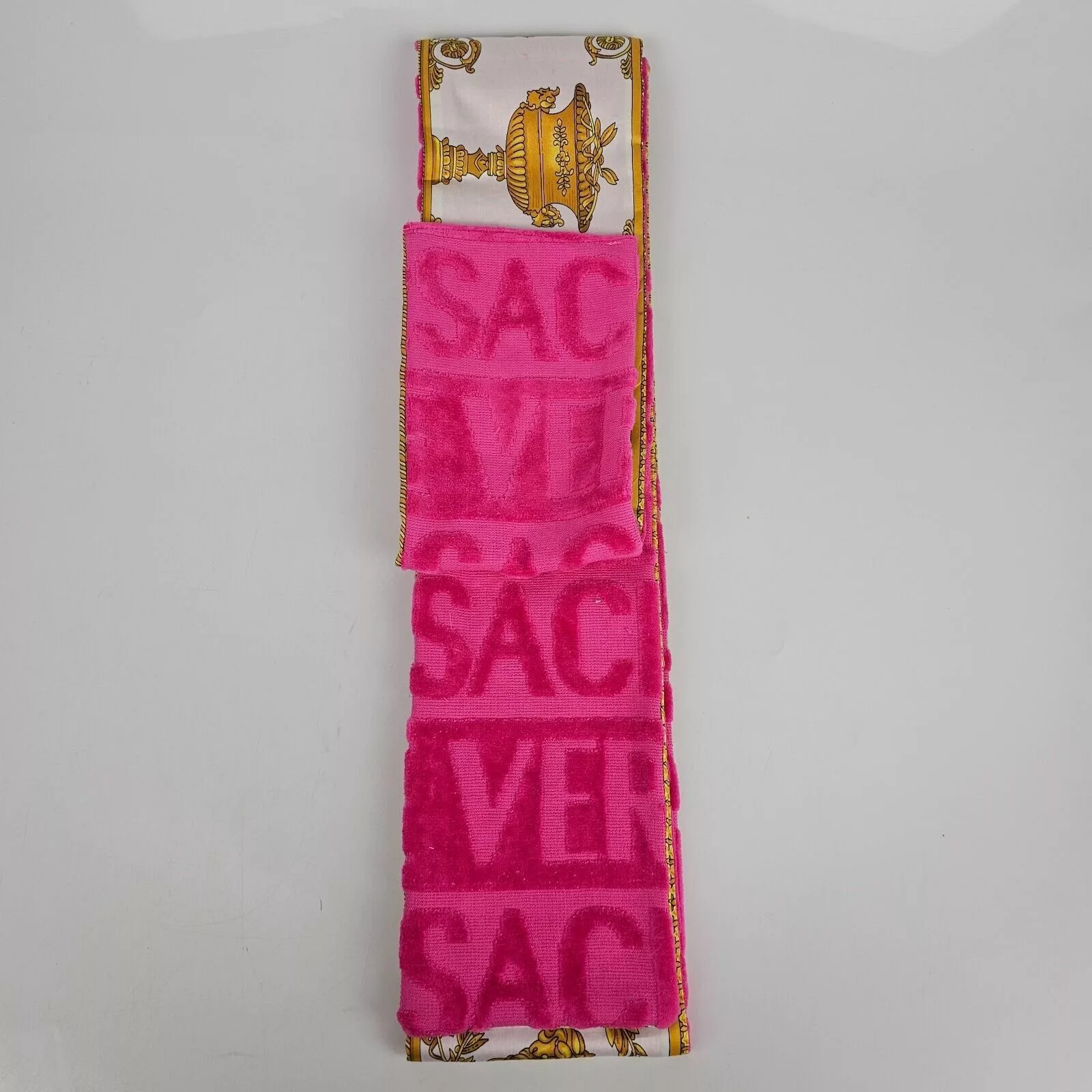 Versace Light Jackets Versace Baroque Print Pink Long Bathrobe New M